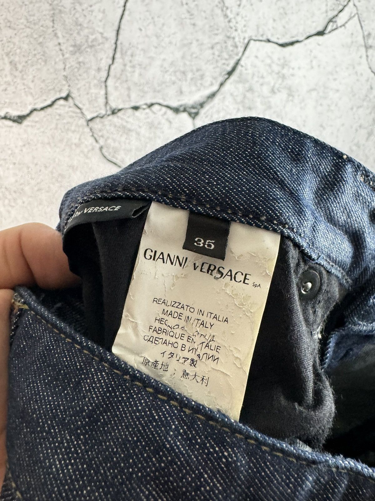Versace Gianni Versace Vintage Denim Blue Pants Size US 35 - 3 Thumbnail