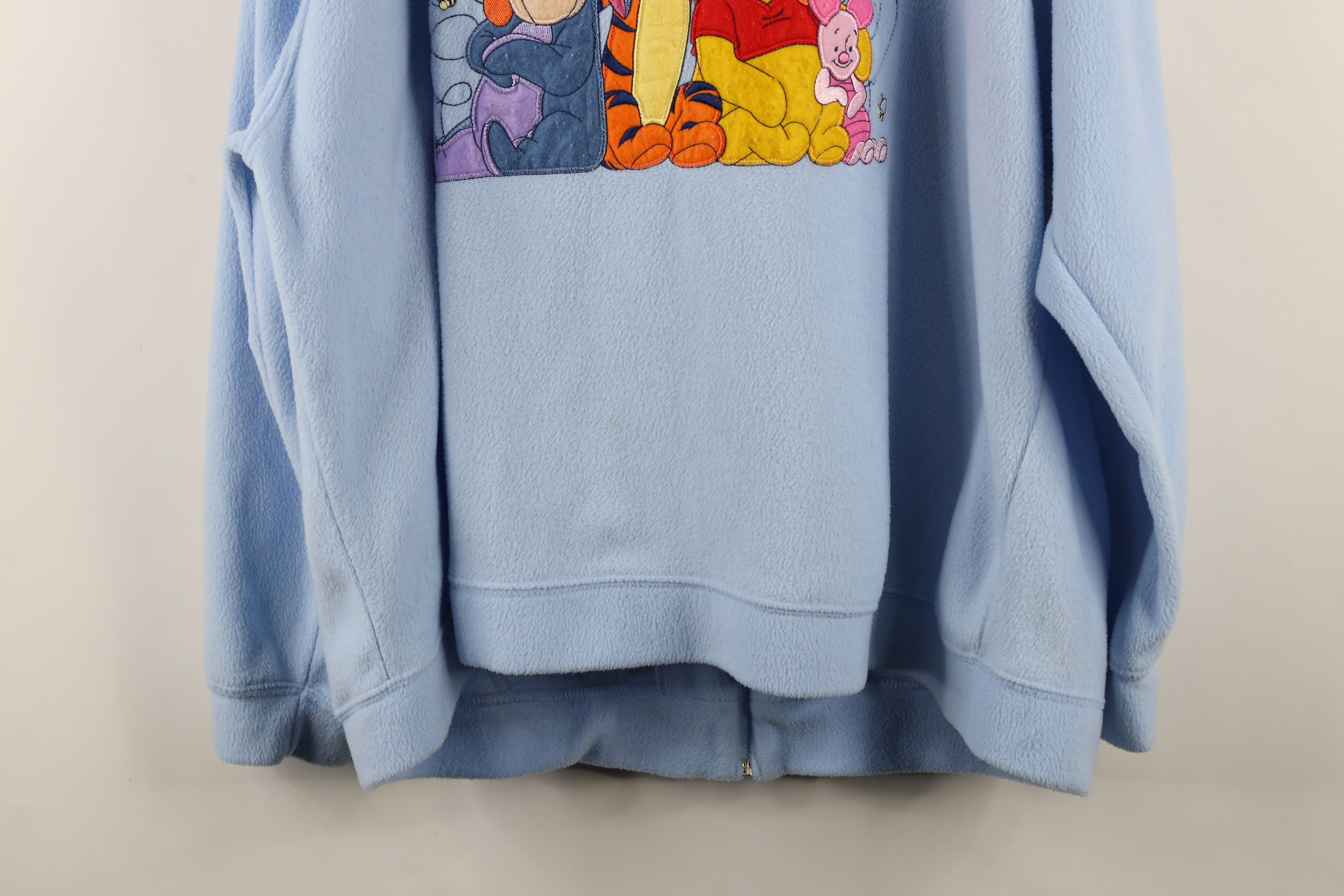 Disney × Vintage Vintage 90s Disney Winnie the Pooh Full Zip Hoodie Carolina Size 3XL / US 20-22 - 14 Thumbnail