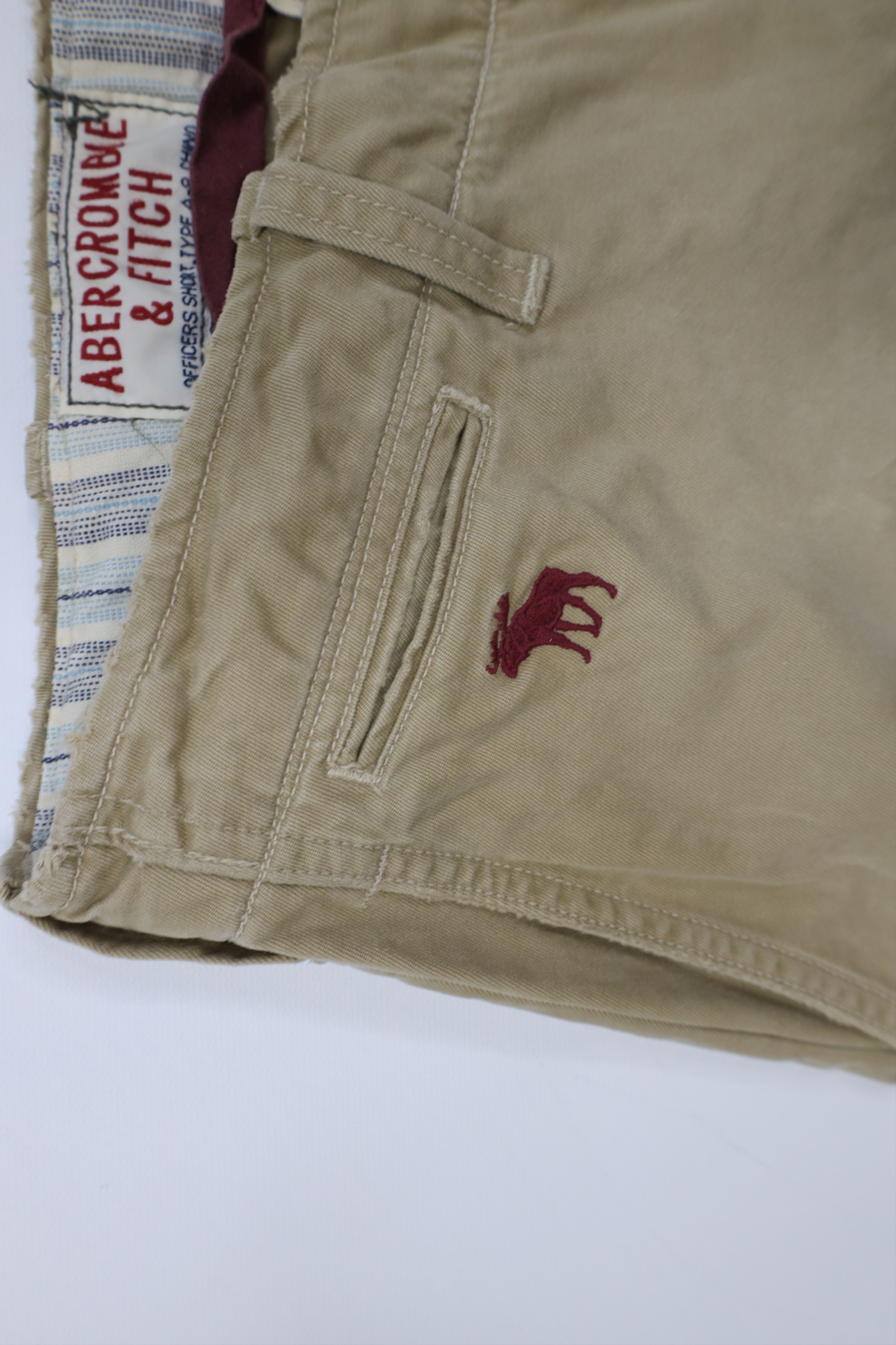 Abercrombie & Fitch Vintage 90s Y2K Abercrombie & Fitch Heavyweight Shorts Size US 32 / EU 48 - 7 Thumbnail