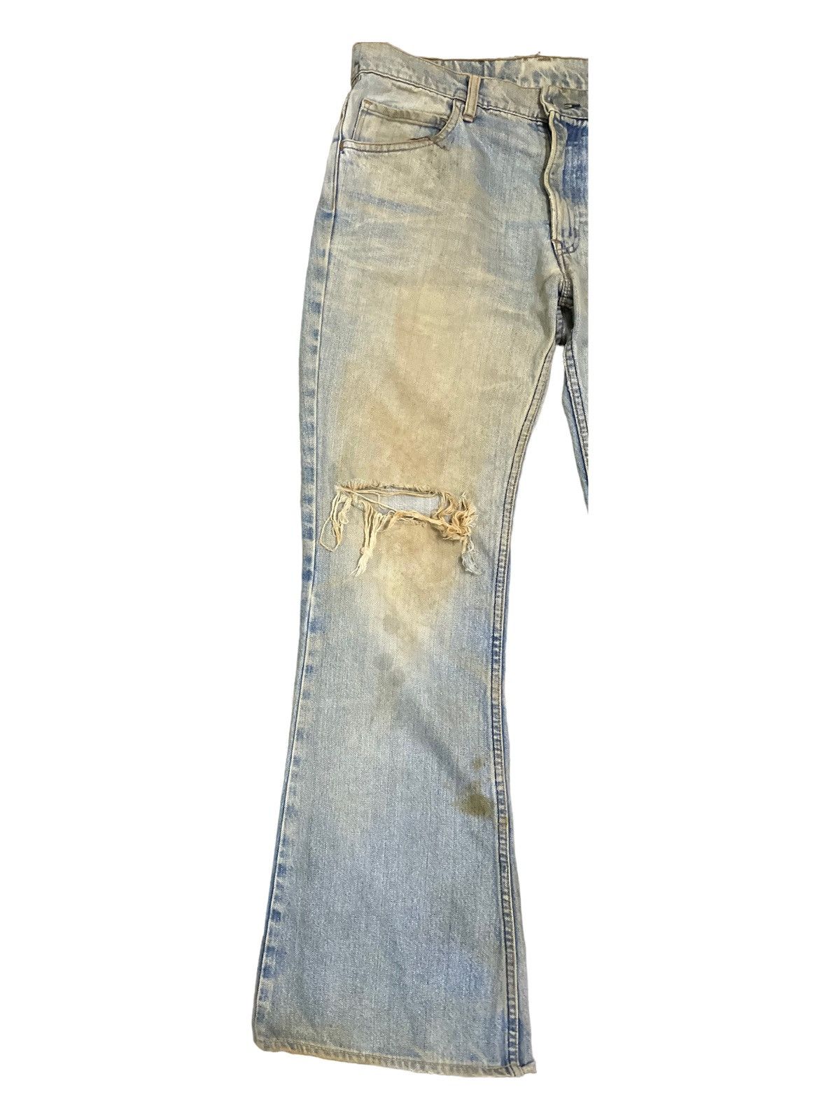 Blue Blue Japan Vintage Blue Blue Japan Mudwash Flare Denim Size US 31 - 4 Thumbnail
