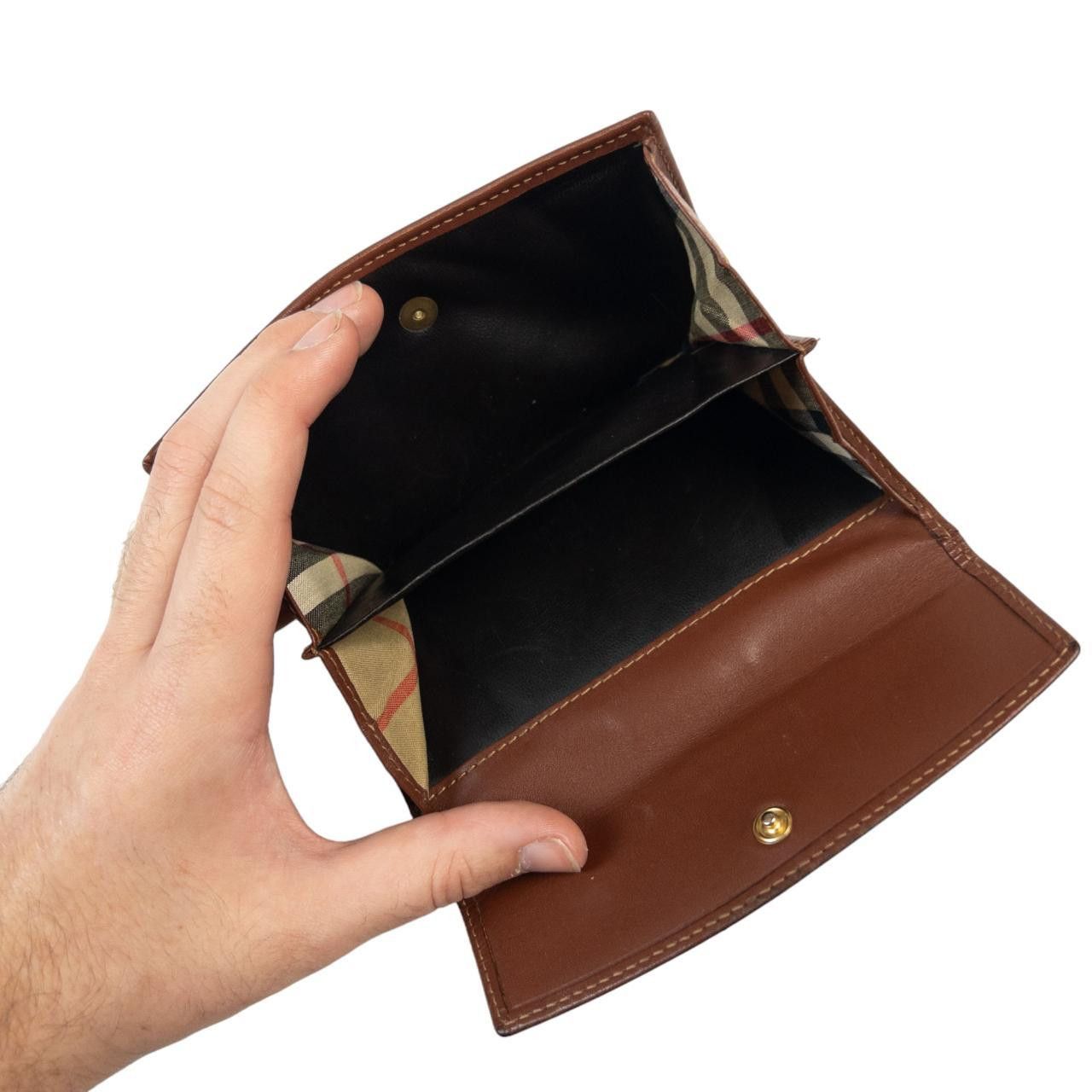 Burberry Vintage Burberry Nova Check Leather Wallet Size ONE SIZE - 5 Thumbnail