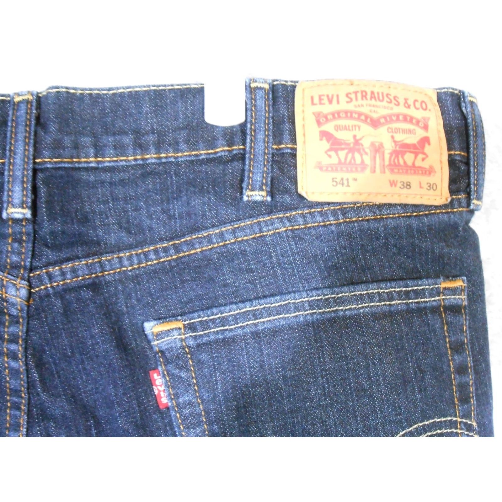 Levi's Levi’s 541 Jeans Men’s 38x30 Dark Wash Blue Denim Athletic Fit Stretch Jeans Size US 38 / EU 54 - 7 Thumbnail