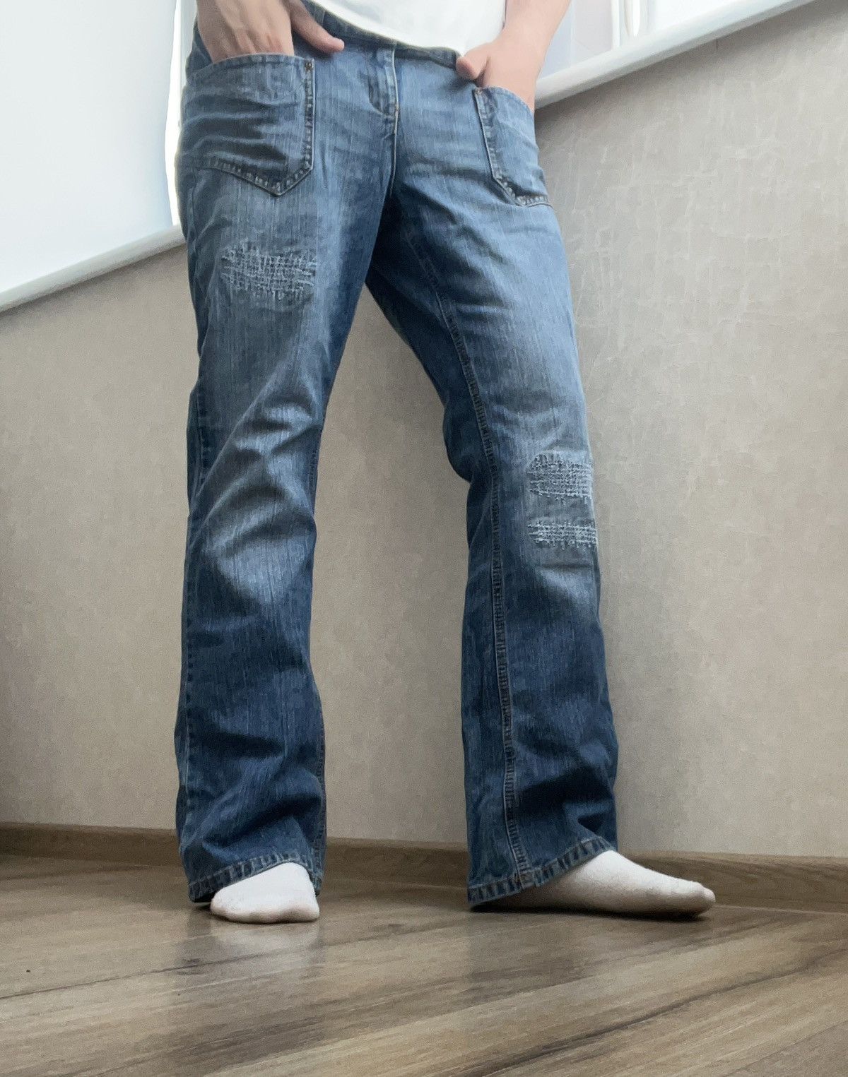 Hysteric Glamour CRAZY IF SIX WAS NINE STYLE FLARED Y2K JEANS Size US 32 / EU 48 - 16 Thumbnail
