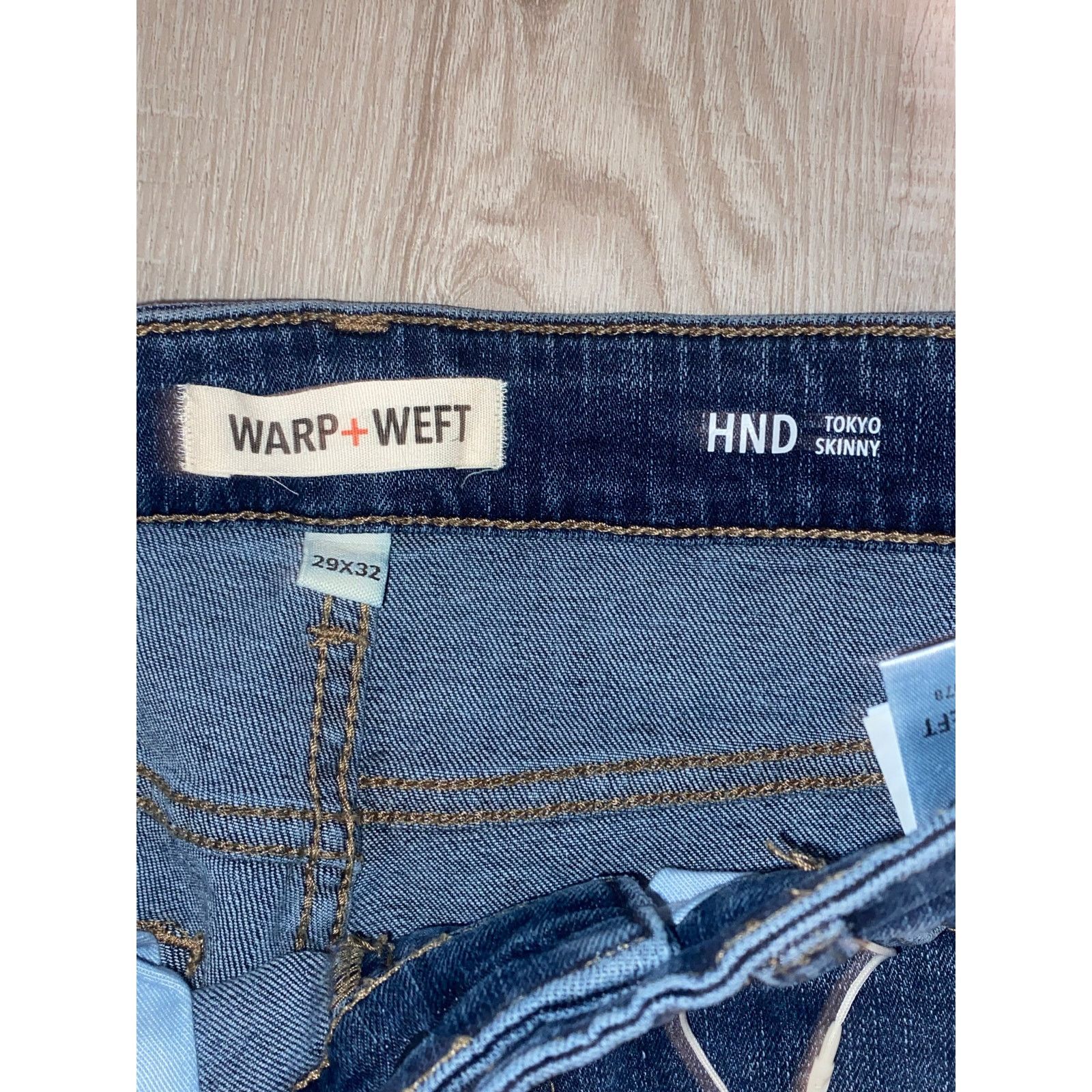 Warpweft Company NEW WARP + WEPT 29 x 32 Tokyo Skinny Jeans Men Size US 29 - 3 Thumbnail