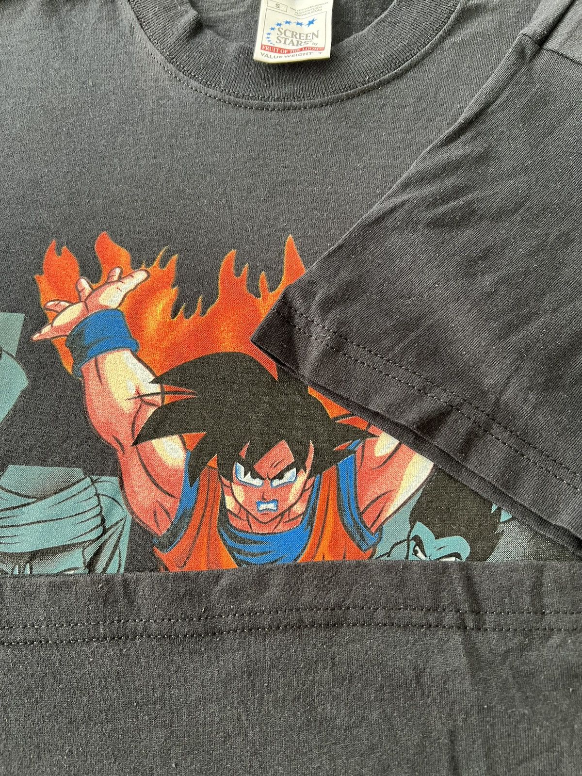 Anime Vintage 90s Dragon Ball Z DBZ Anime Black T-shirt Size US S / EU 44-46 / 1 - 9 Thumbnail