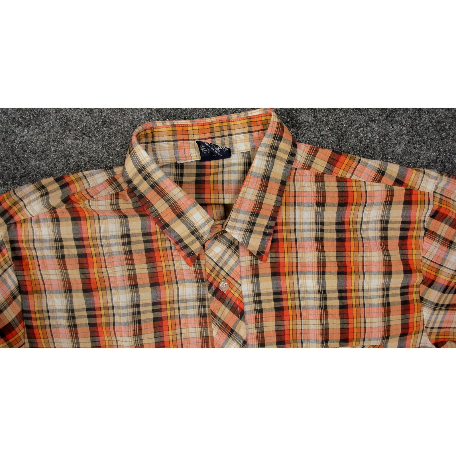 Wrangler Vintage 80s Made in Korea Single Stitch Plaid Shirt L Size US L / EU 52-54 / 3 - 6 Thumbnail