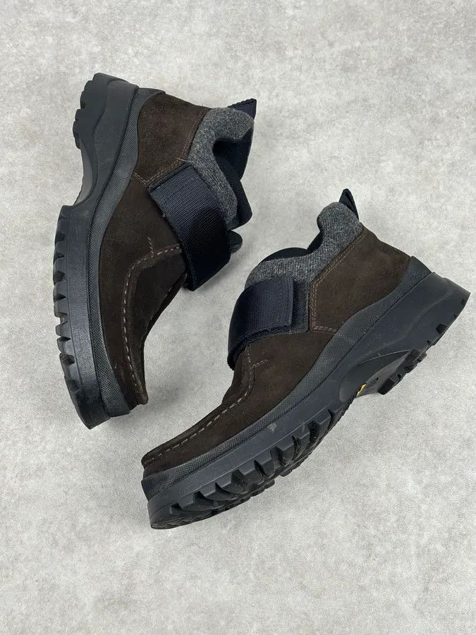 Prada 2000s Prada Brown Suede Leather Velcro Boots Size US 7 / EU 40 - 6 Thumbnail
