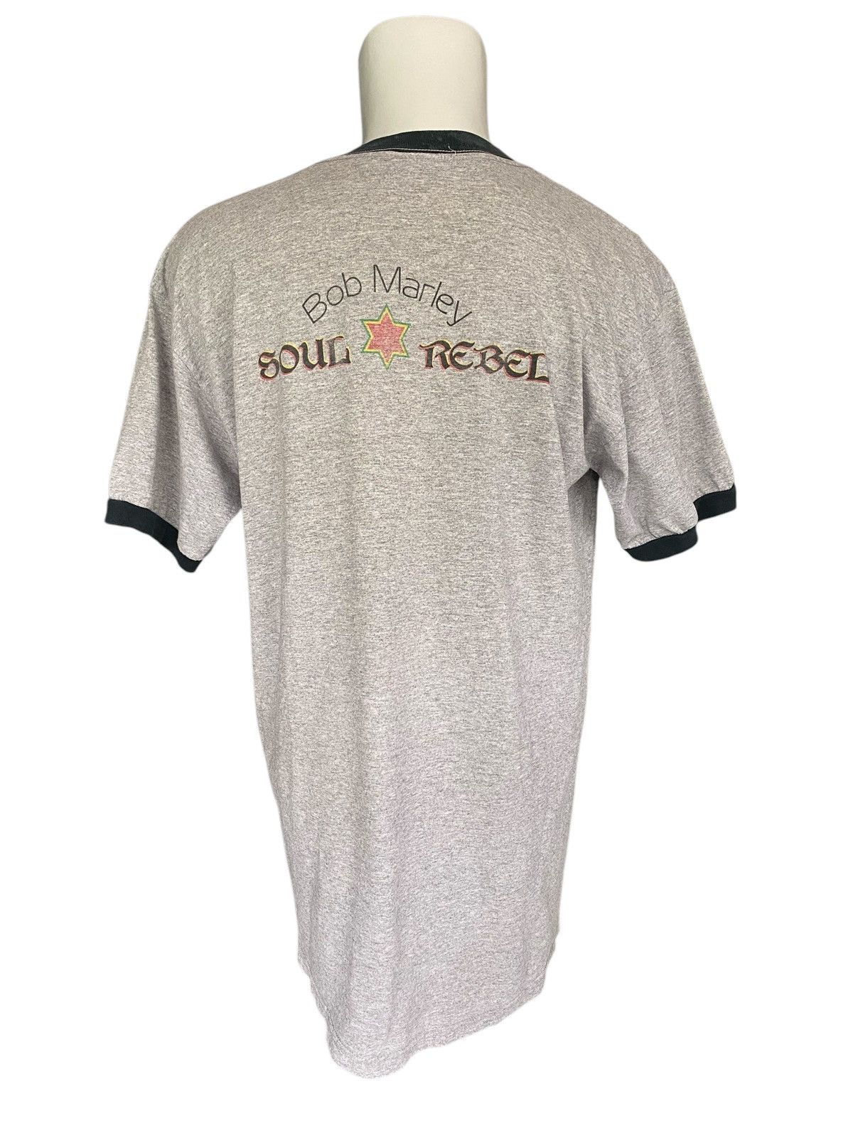 Bob Marley Rare Vintage BOB MARLEY Ringer Shirt Size US L / EU 52-54 / 3 - 6 Thumbnail