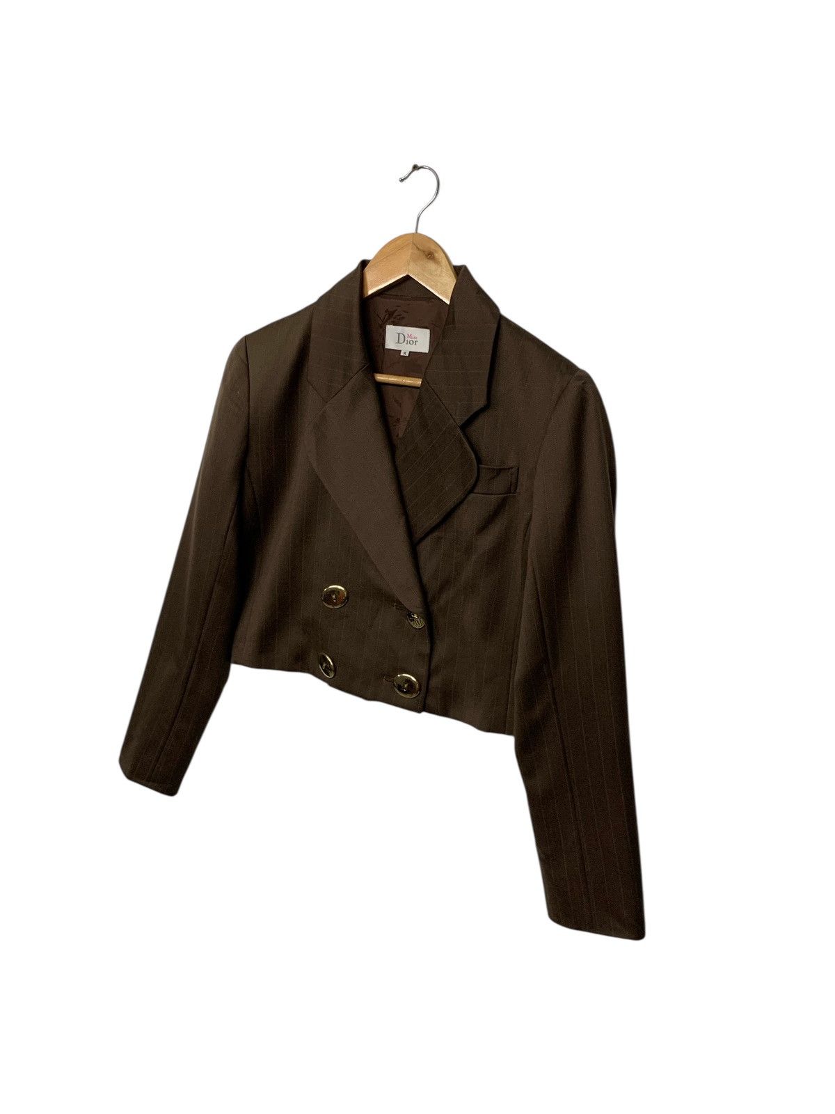 Christian Dior Monsieur Rare Miss Cristian Dior Crop Top Two Button Up Blazer Jacket Size M / US 6-8 / IT 42-44 - 2 Thumbnail