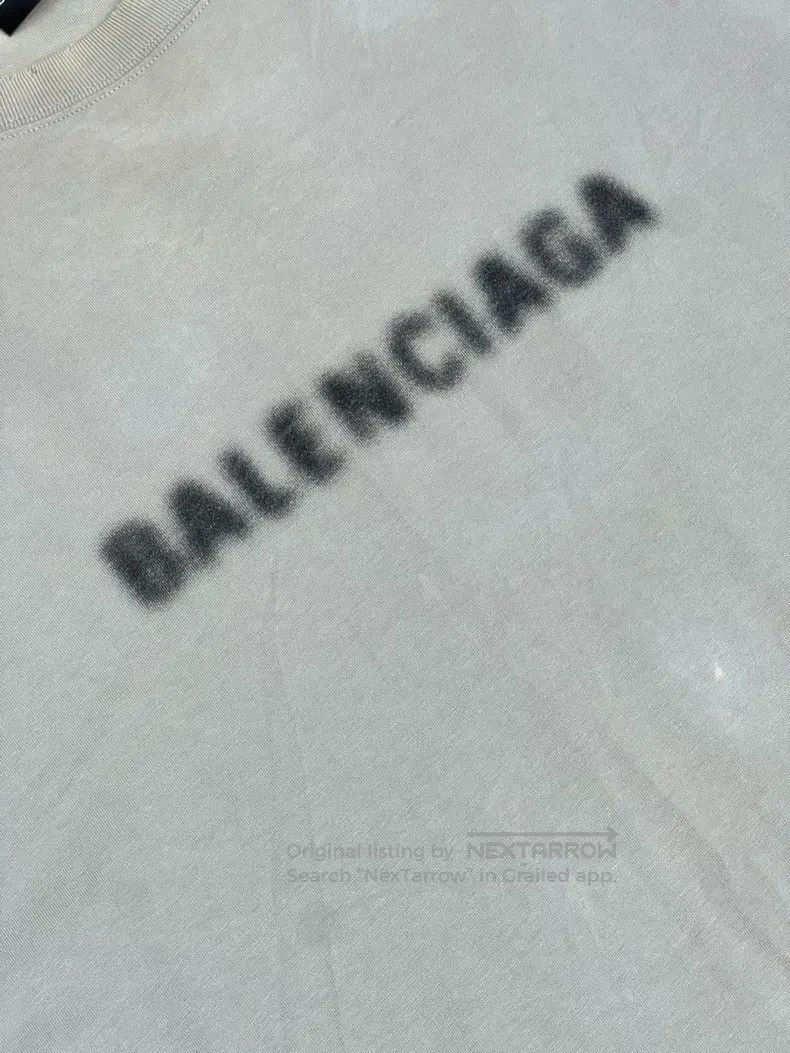 Balenciaga Balenciaga Fuzzy mosaic logo short-sleeved T-shirt, size X Size US XS / EU 42 / 0 - 2 Thumbnail