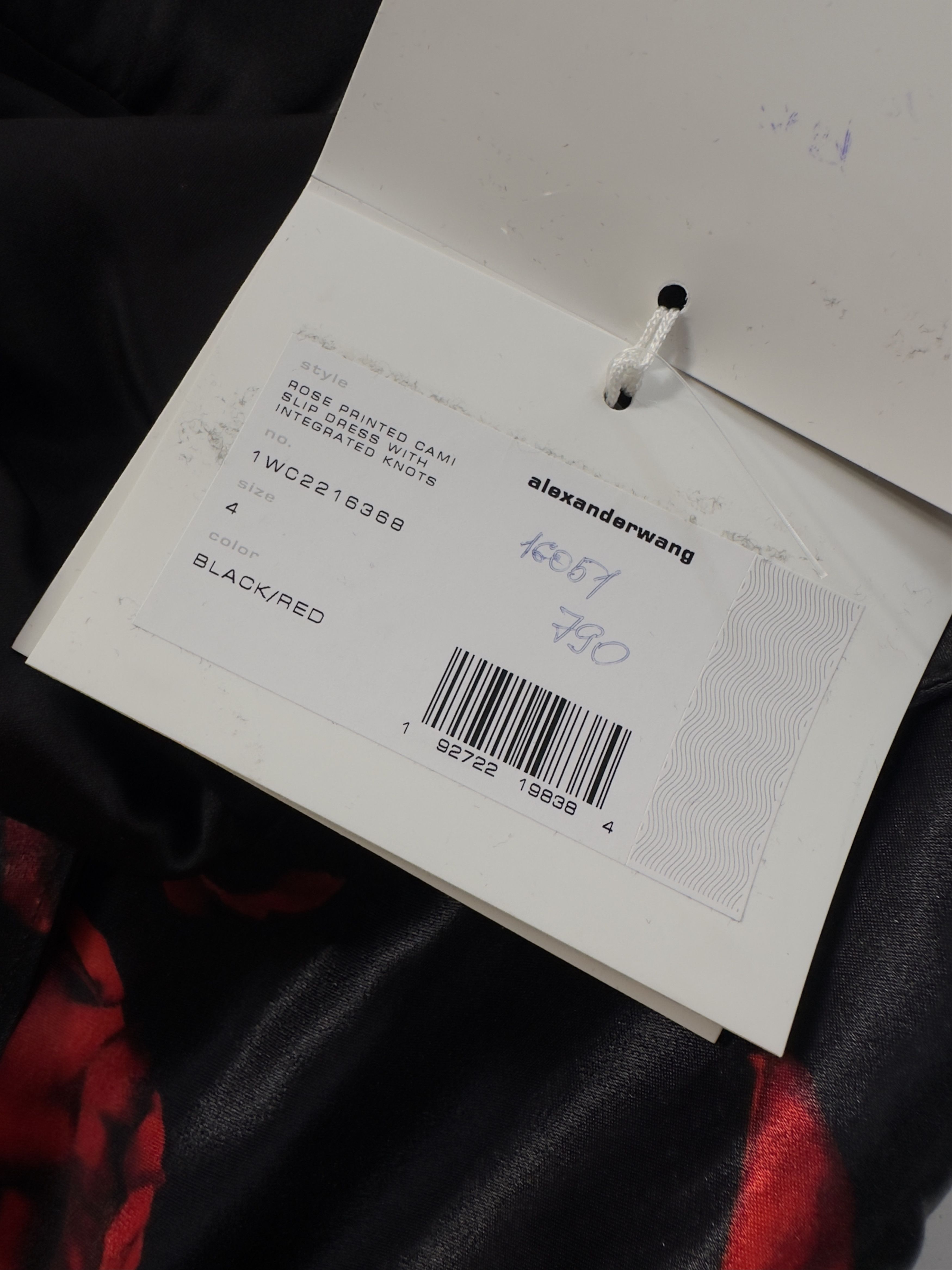 Alexander Wang Rose Print Cami Slip Dress, Black And Red - Alexander Wang Size S / US 4 / IT 40 - 9 Thumbnail