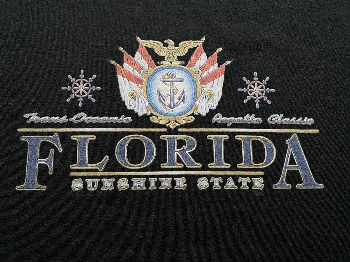 Fruit Of The Loom T-shirt Florida USA 1996 sunshine graphic tee Size US L / EU 52-54 / 3 - 3 Thumbnail