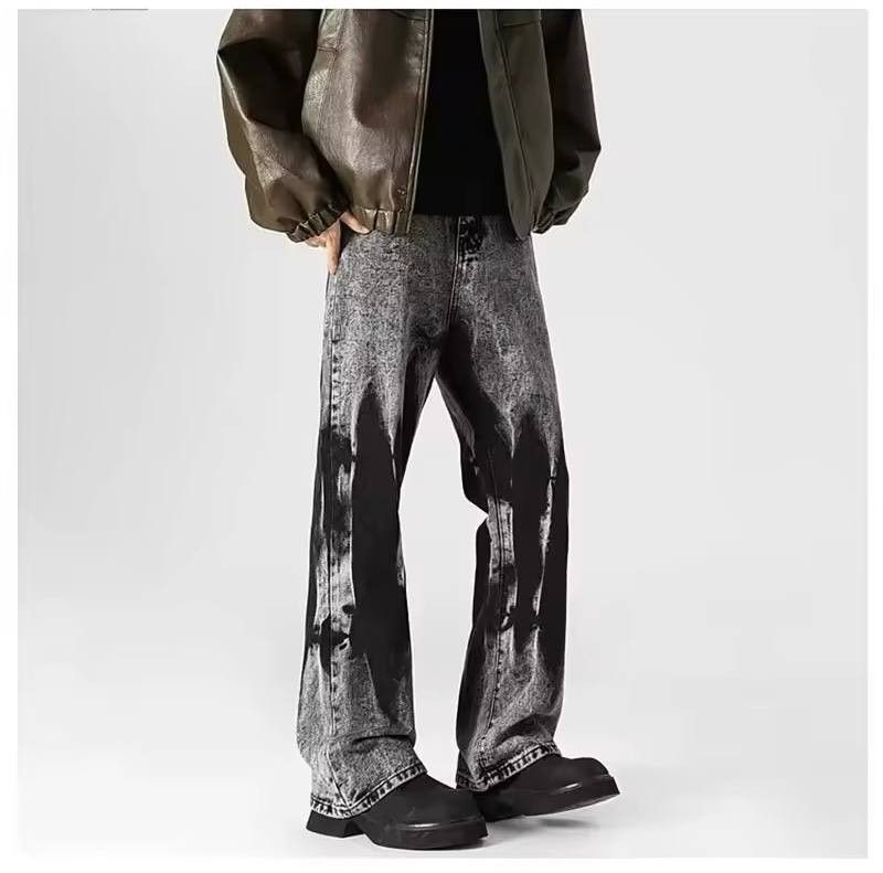 Japanese Brand × Vintage black print jeans Size US 36 / EU 52 - 6 Thumbnail