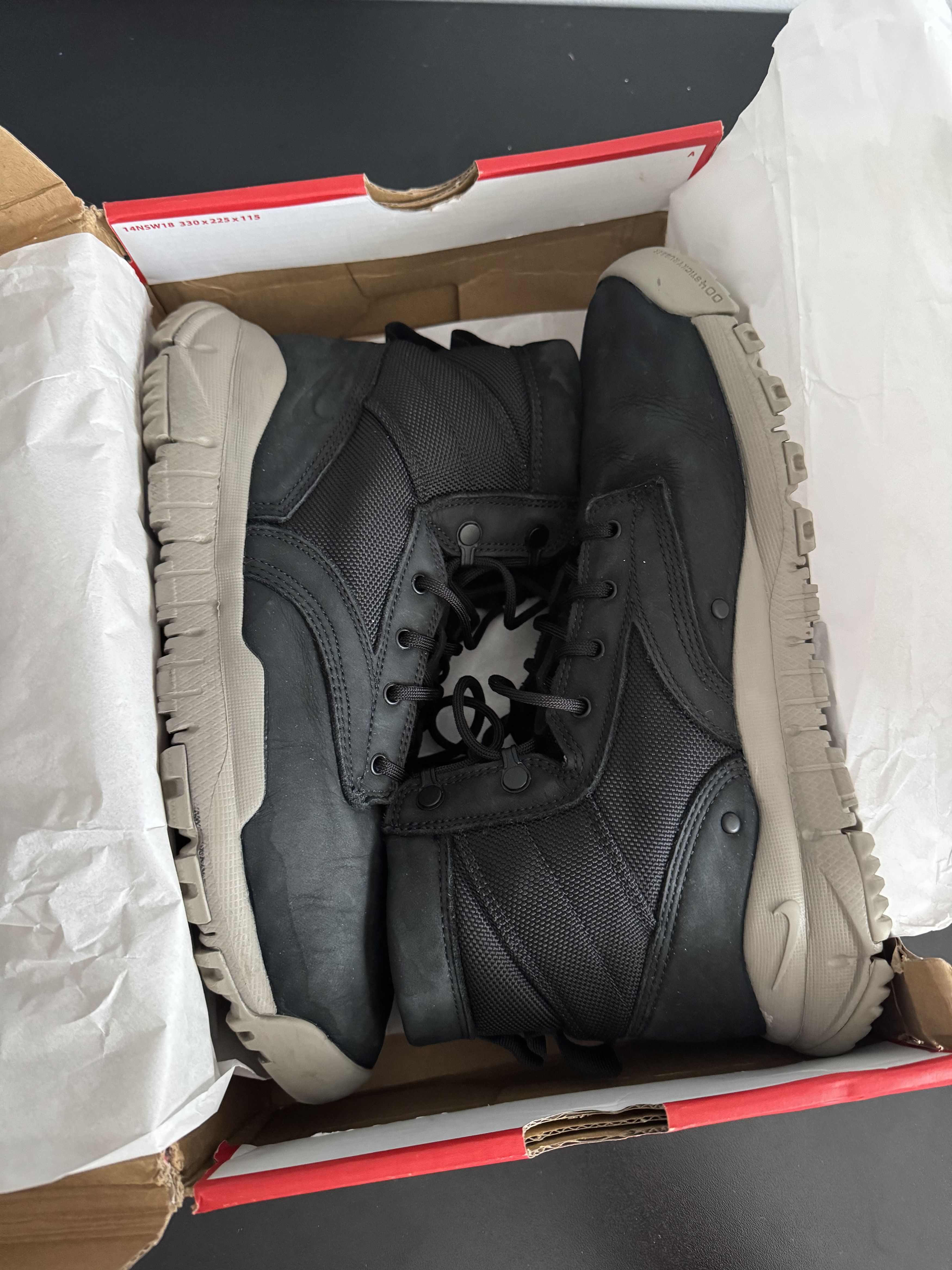 Nike Nike SFB 6 ACG NSW Black Taupe Leather Boots 862507-002 Size US 9.5 / EU 42-43 - 6 Thumbnail