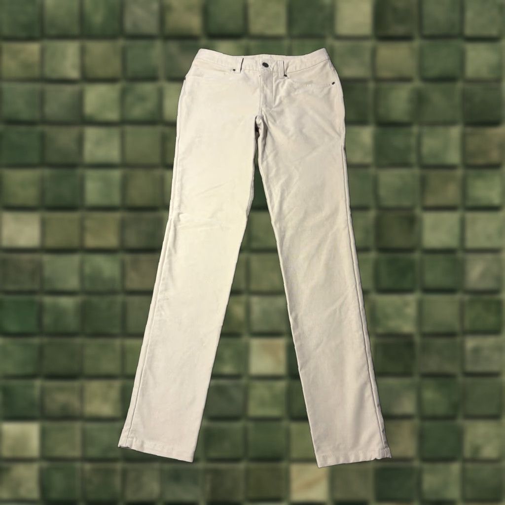 Lululemon Lululemon ABC Pants Mens 32x28 Slim Fit Utilitech Canvas Twill LM5ABN Chino Casual Business Travel Pant Beige 5-Pocket Mens Slim fits Men Size US 32 / EU 48 - 1 Thumbnail
