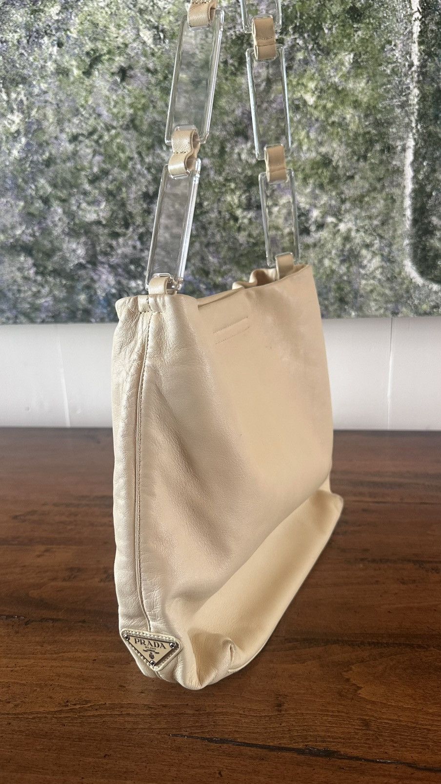 Prada Vintage Prada Shoulder Bag beige Size ONE SIZE - 2 Thumbnail