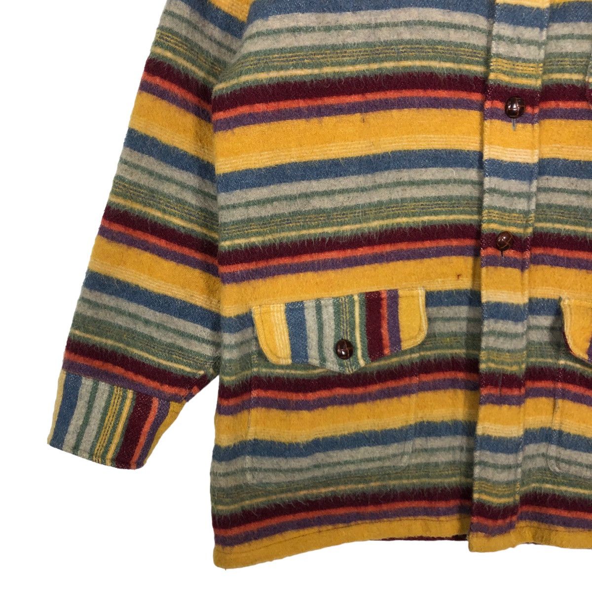 Japanese Brand 🔥Vintage Wool Jacket Striped Johns Hamer Issey Miyake Size US L / EU 52-54 / 3 - 3 Thumbnail