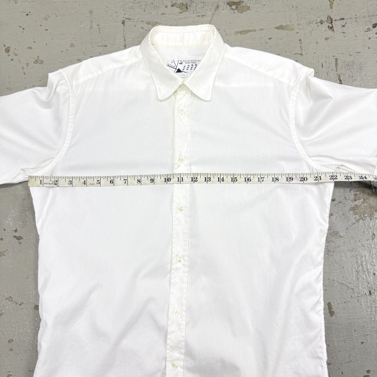 Maison Kitsune Kitsune White Margiela Style Button Up Poplin Shirt Size US L / EU 52-54 / 3 - 6 Thumbnail