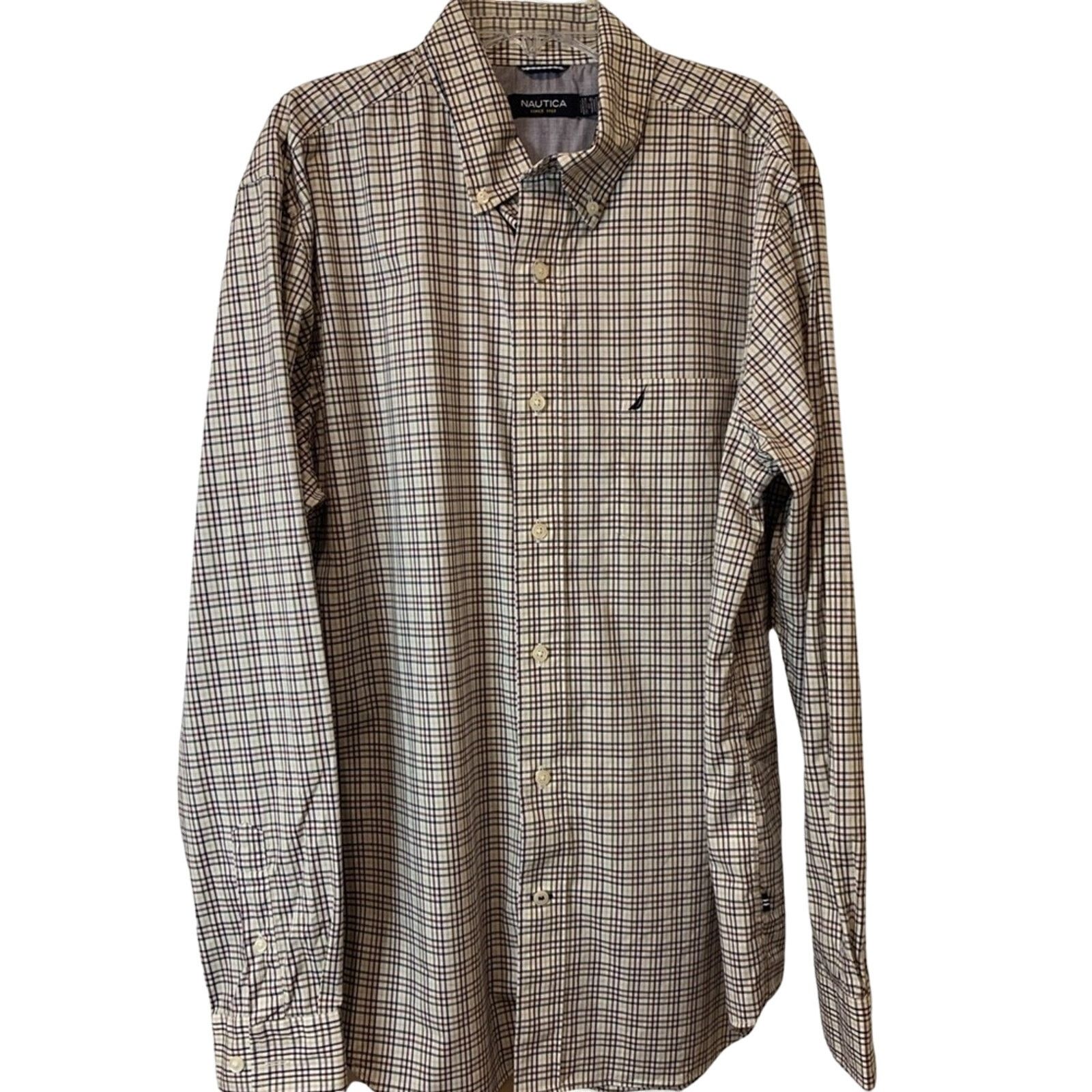 Nautica Nautica Mens Plaid Button Down Shirt Size Large Size US L / EU 52-54 / 3 - 5 Thumbnail