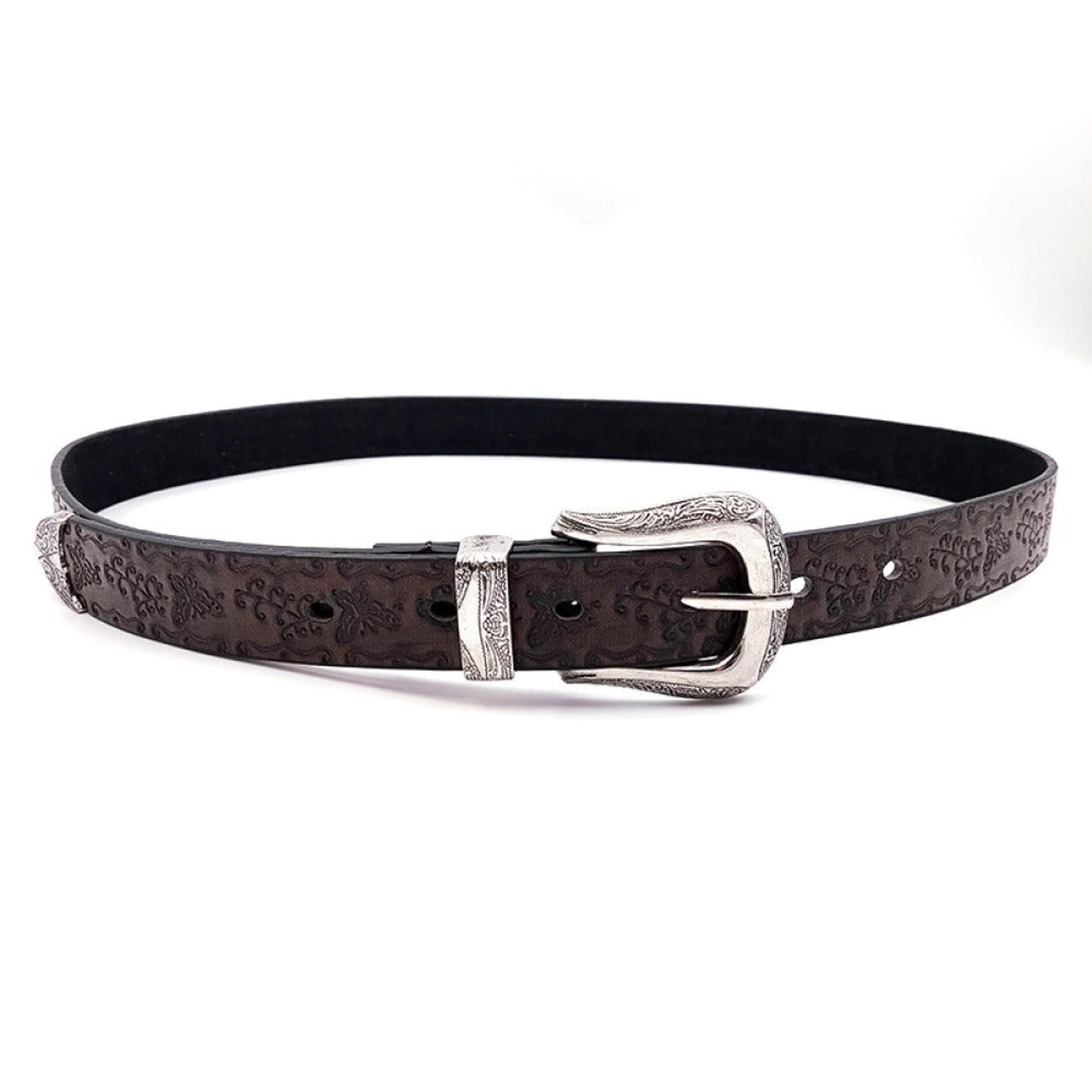 Other Western Floral Embossed Leather Belt Size ONE SIZE - 6 Thumbnail