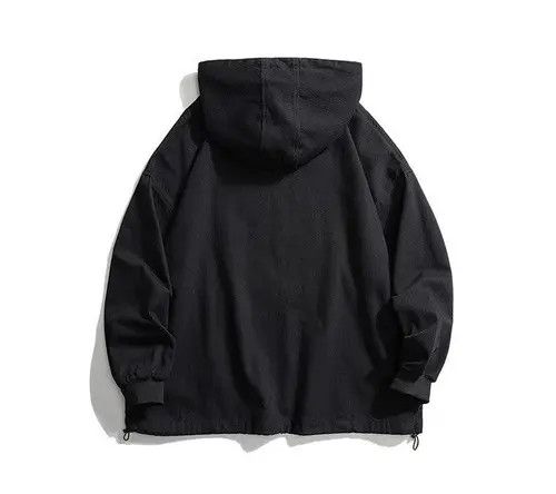 Other New 2022 Stylish Black Hoodie Jacket Sweatshirt Size US XL / EU 56 / 4 - 2 Thumbnail
