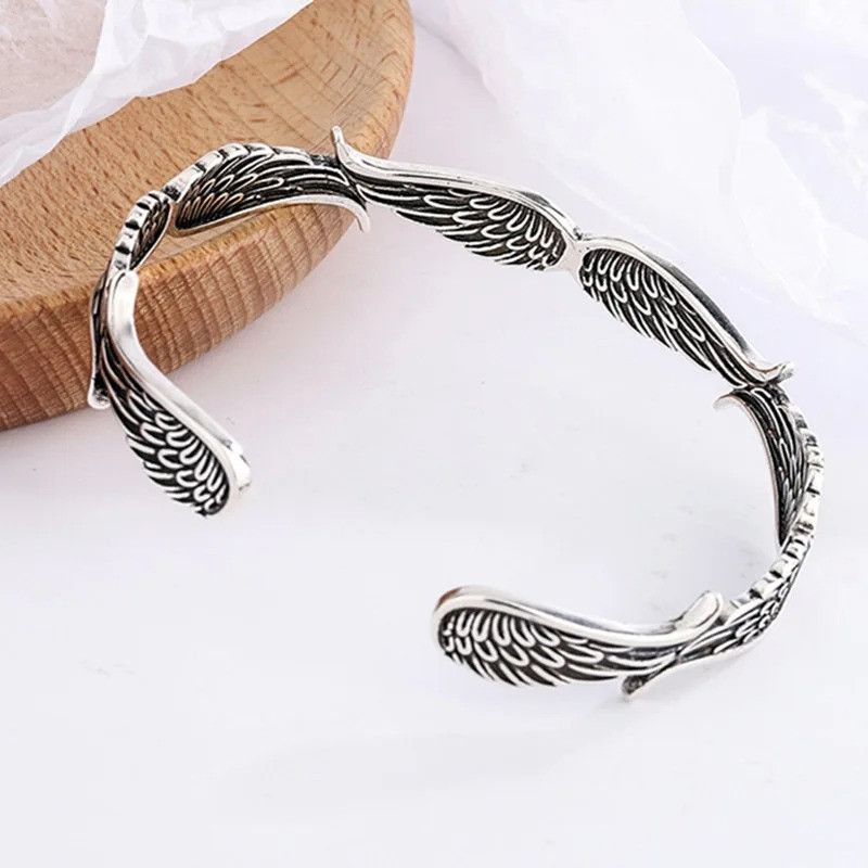 Jewelry Retro Angel Wings Bracelet Size ONE SIZE - 6 Thumbnail