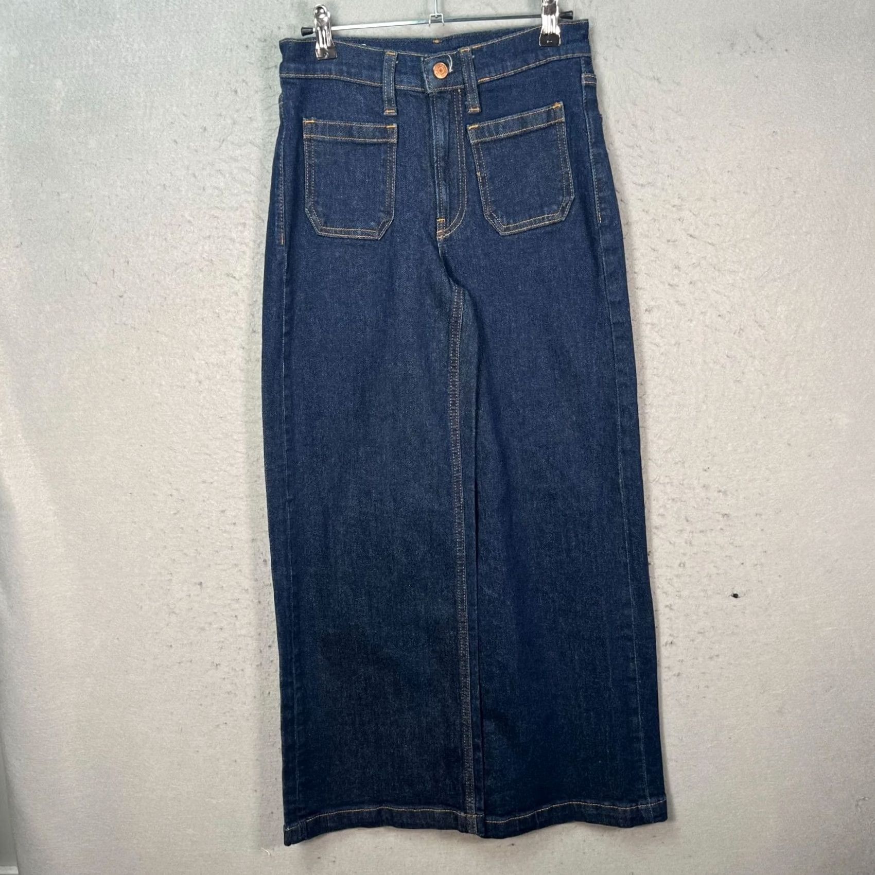 Gap Gap Denim Skirt 25 / 0P High Rise Stride Petite Blue Cotton Spandex Denim Women Shirt? Size 25" / US 0 / IT 36 - 2 Thumbnail