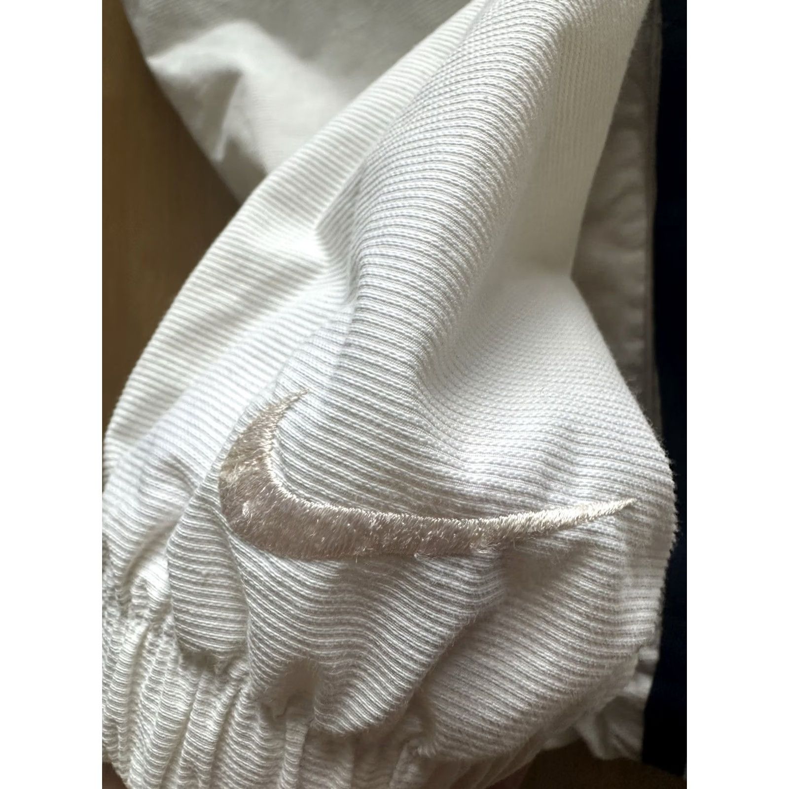 Nike VINTAGE Nike Terry Cloth Jacket Mens Large White 90s Windbreaker Full Zip Pockets Lesson: Andre Agassi Tennis Size US L / EU 52-54 / 3 - 5 Thumbnail
