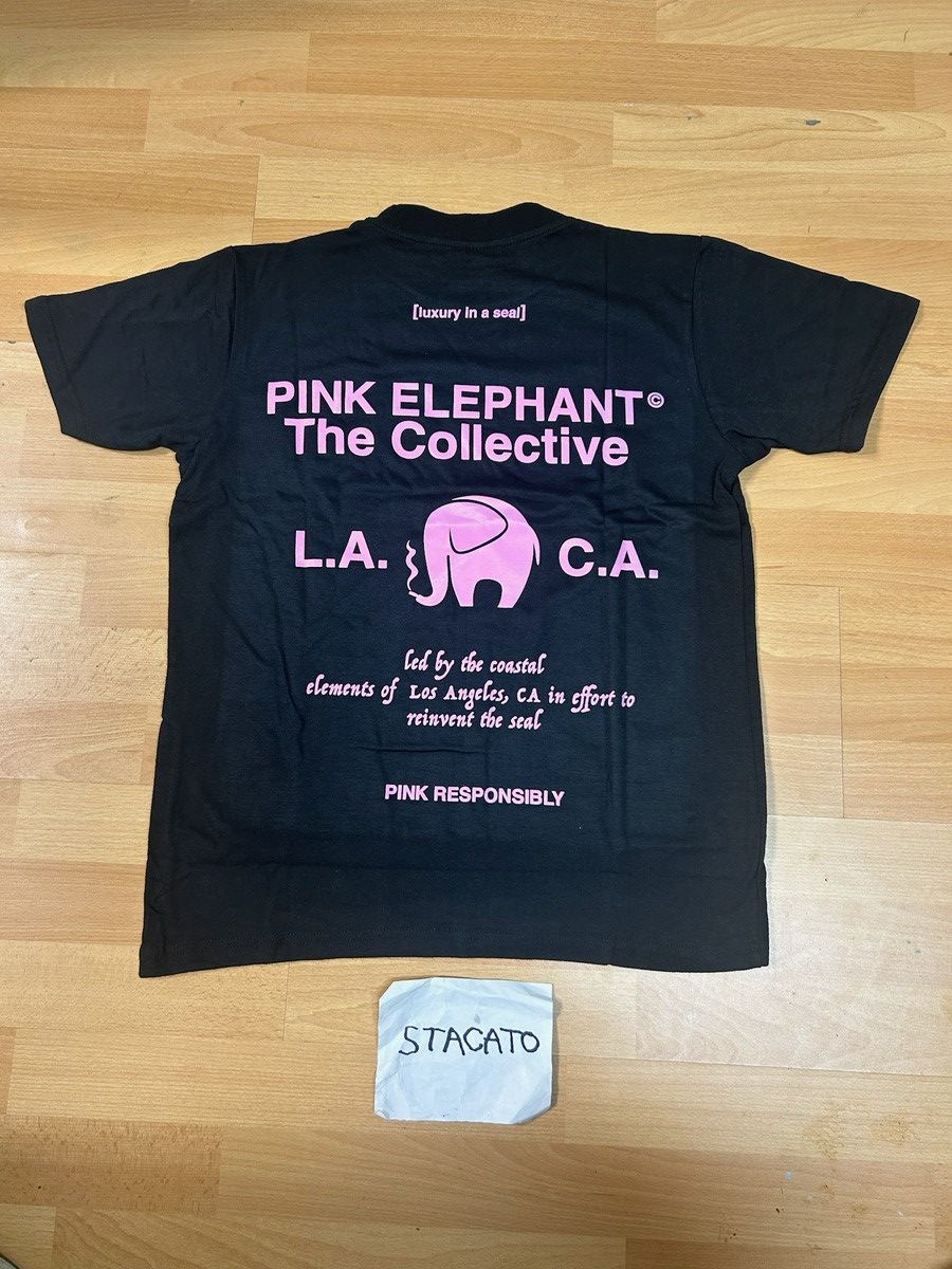 Other × Vintage Pink Elephant Los Angeles Luxury in a Seal Tee Black Size US S / EU 44-46 / 1 - 1 Thumbnail