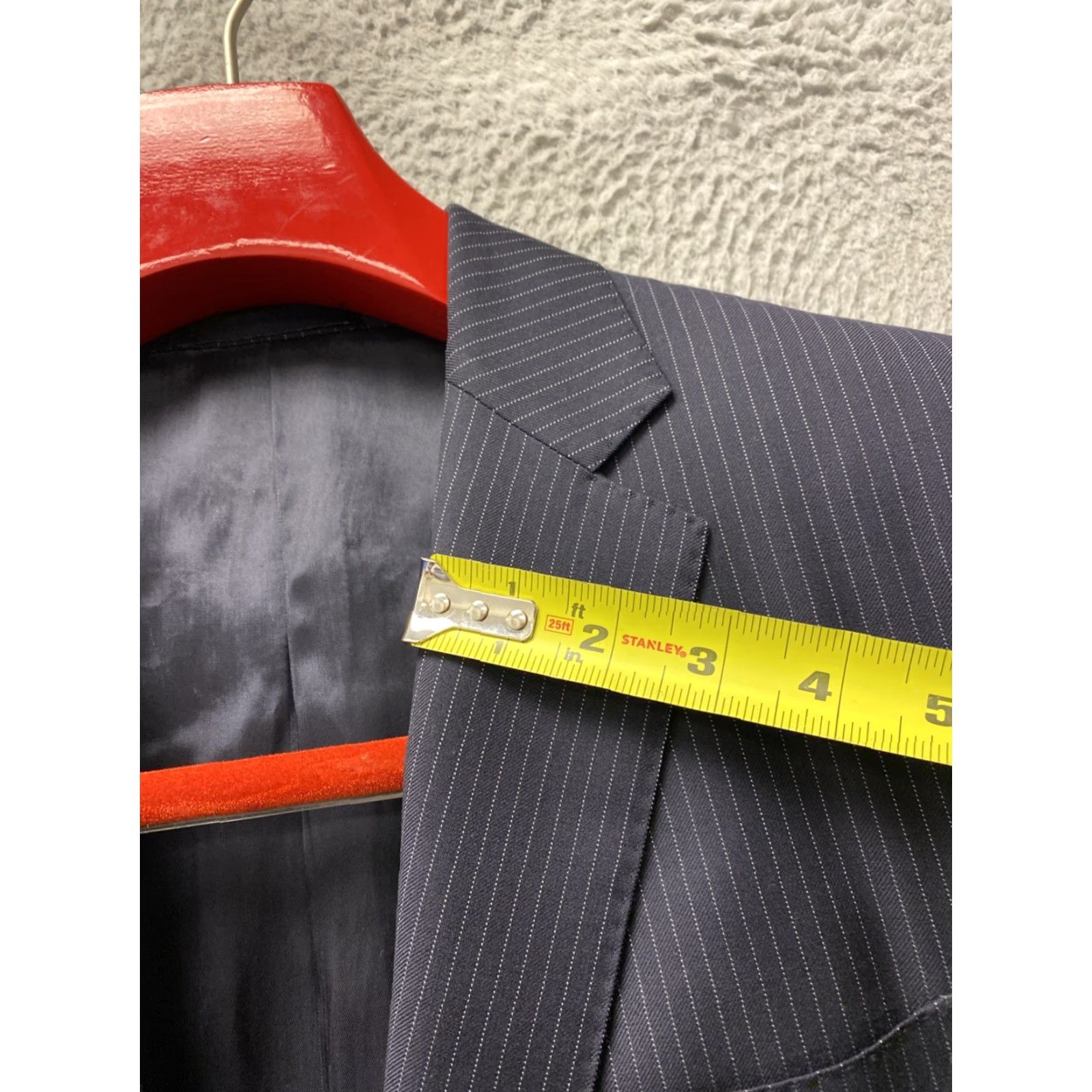 Polo Ralph Lauren Ralph Lauren Blazer Men’s 42R Striped Black Wool 160-4 Size 42R - 7 Thumbnail