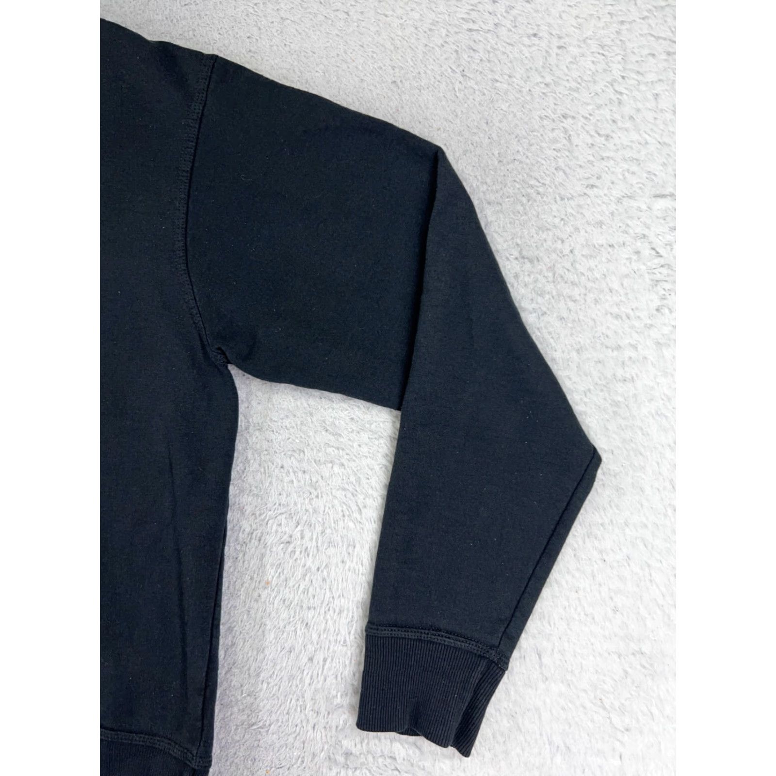 Champion Champion Sweater Adult Medium Black Spellout Cotton Blend Crew Neck Pullover Size US M / EU 48-50 / 2 - 2 Thumbnail