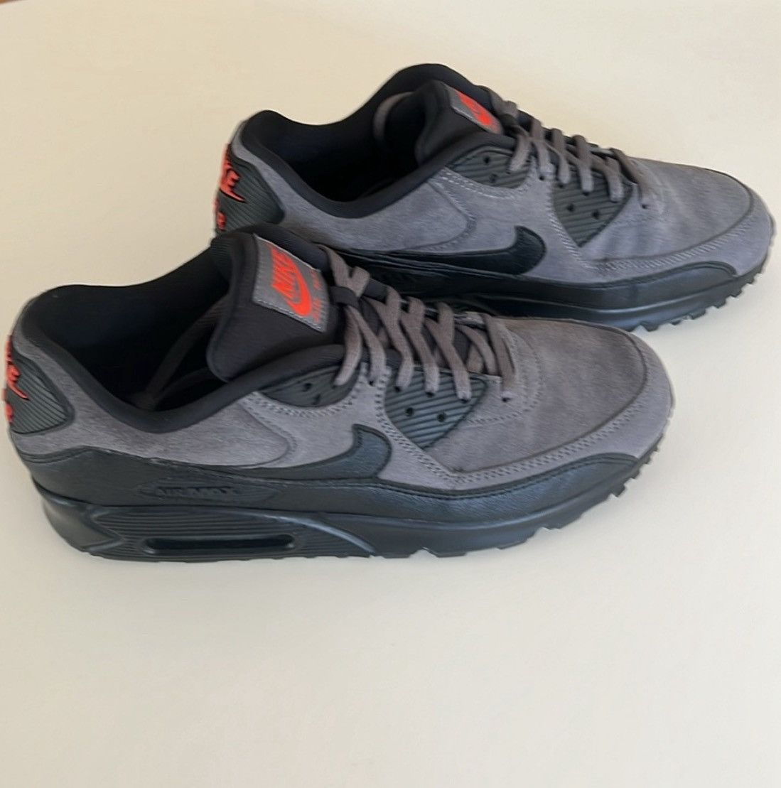 Nike nike air max 90 grey suede Size US 10.5 / EU 43-44 - 4 Thumbnail