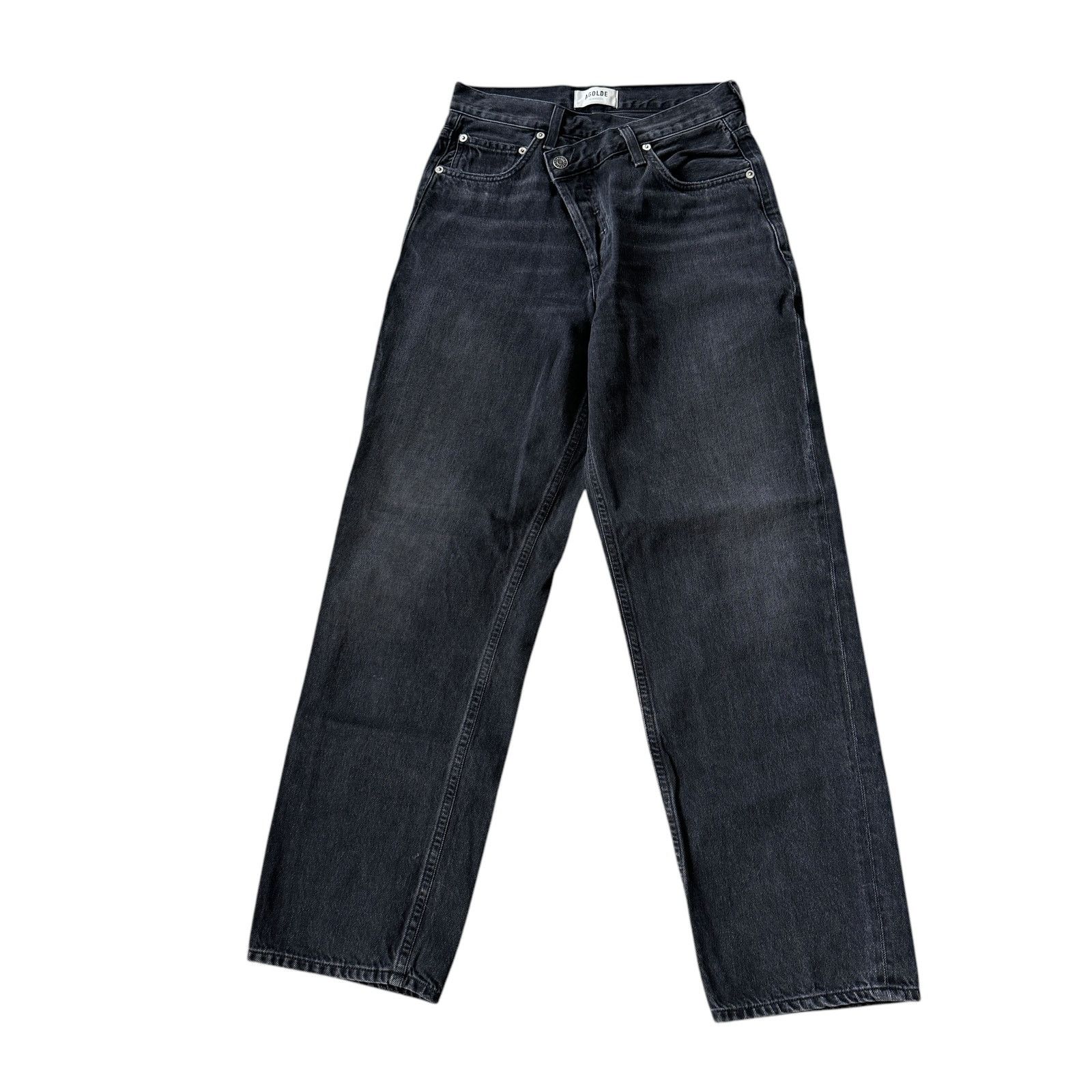 Agolde AGOLDE Criss Cross Straight Jeans Savage Wash Size 25" / US 0 / IT 36 - 2 Thumbnail