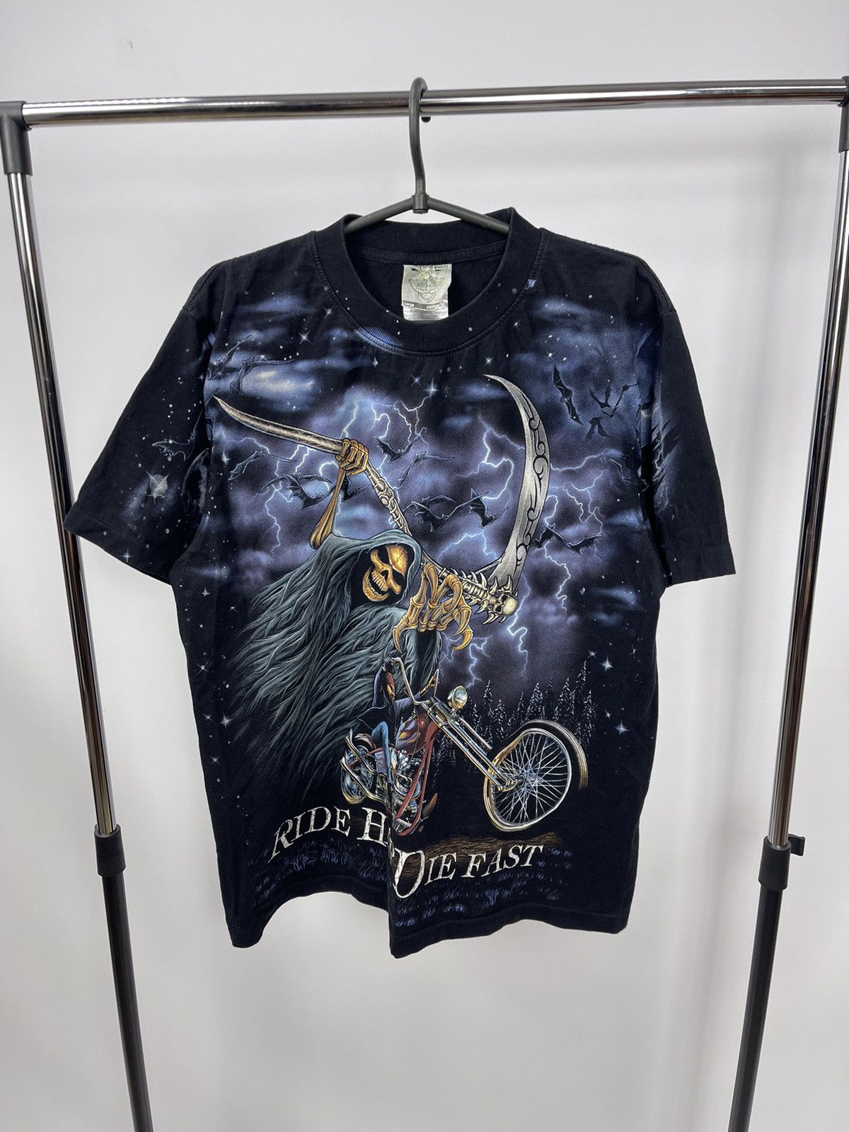 Band Tees × Vintage Rock Eagle Single Stitch T Shirt Mens Large Ride Hard Size US L / EU 52-54 / 3 - 1 Thumbnail
