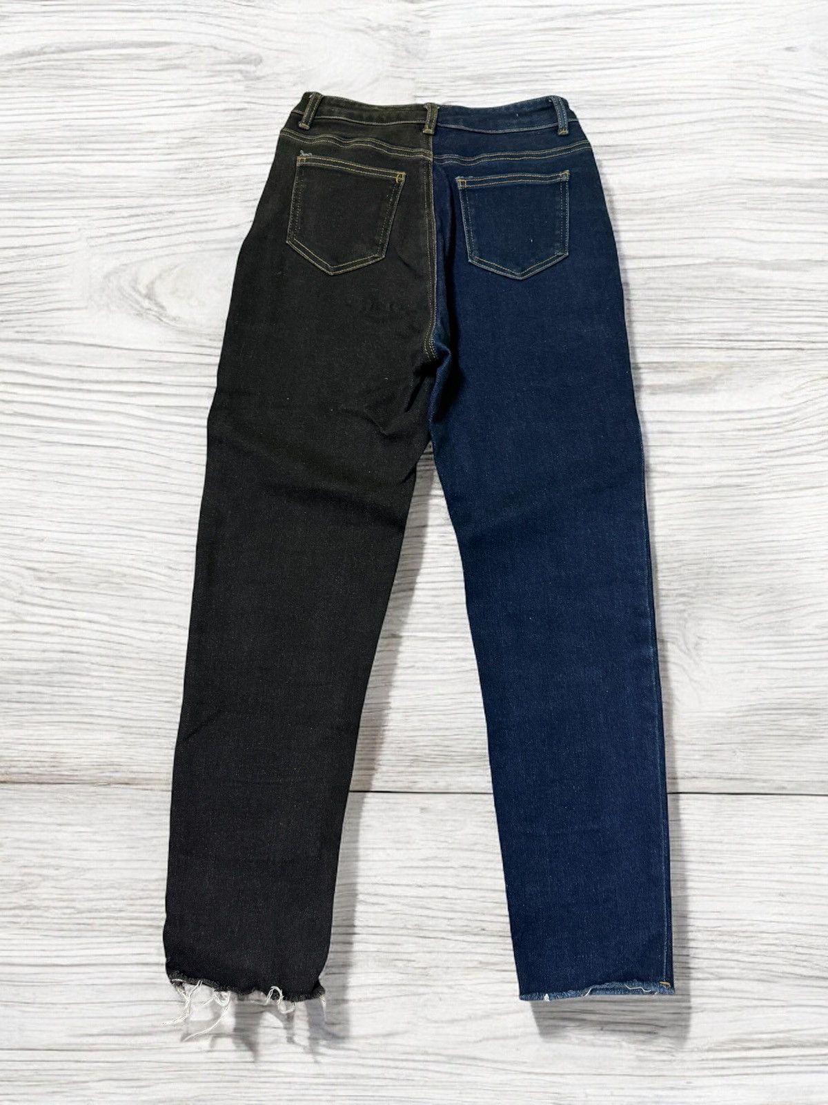 Designer × Japanese Brand SKINNY STRETCHED MONATRW RECONSTRUCTED DISTRESSED DENIM Size 24" / US 00 / IT 34 - 1 Thumbnail