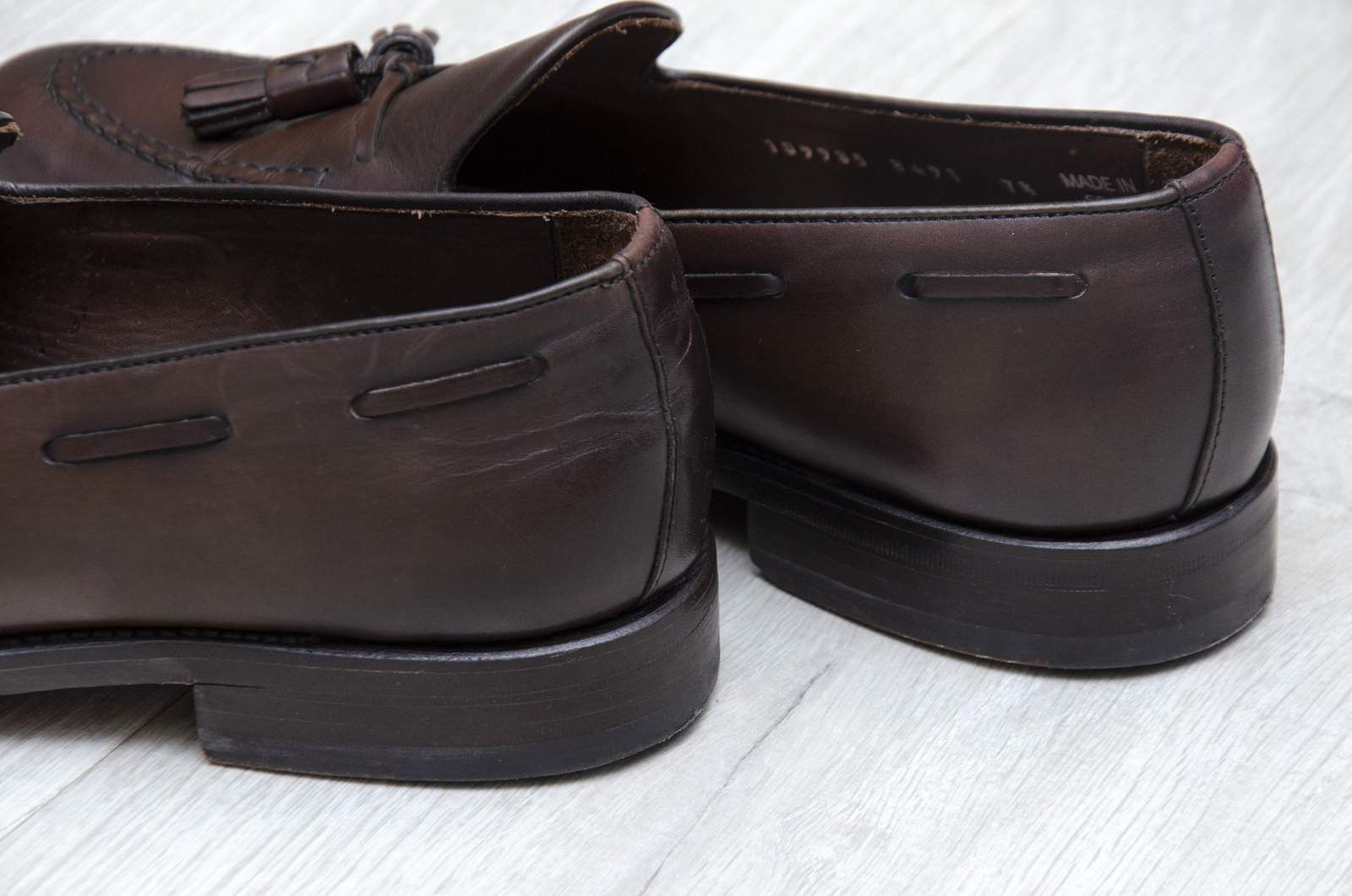 Berwick 1707 Berwick 8491-KP10 Cordovan Red Brown Loafers size 7 1/2 Size US 7.5 / EU 40-41 - 5 Thumbnail