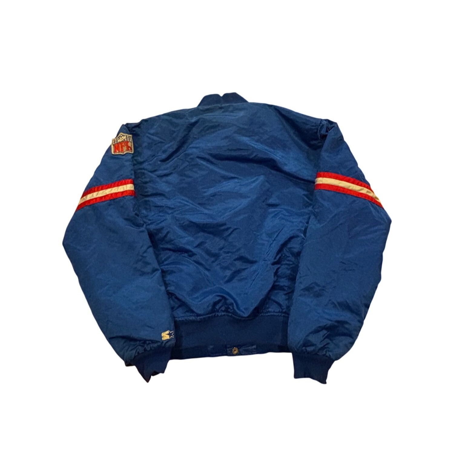 Starter Vintage 80s Starter New York Giants NFL Satin Bomber Jacket Size US XL / EU 56 / 4 - 2 Thumbnail