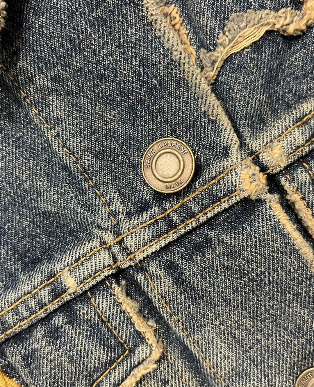 Saint Laurent Paris saint laurent Star denim jacket Size S / US 4 / IT 40 - 3 Thumbnail