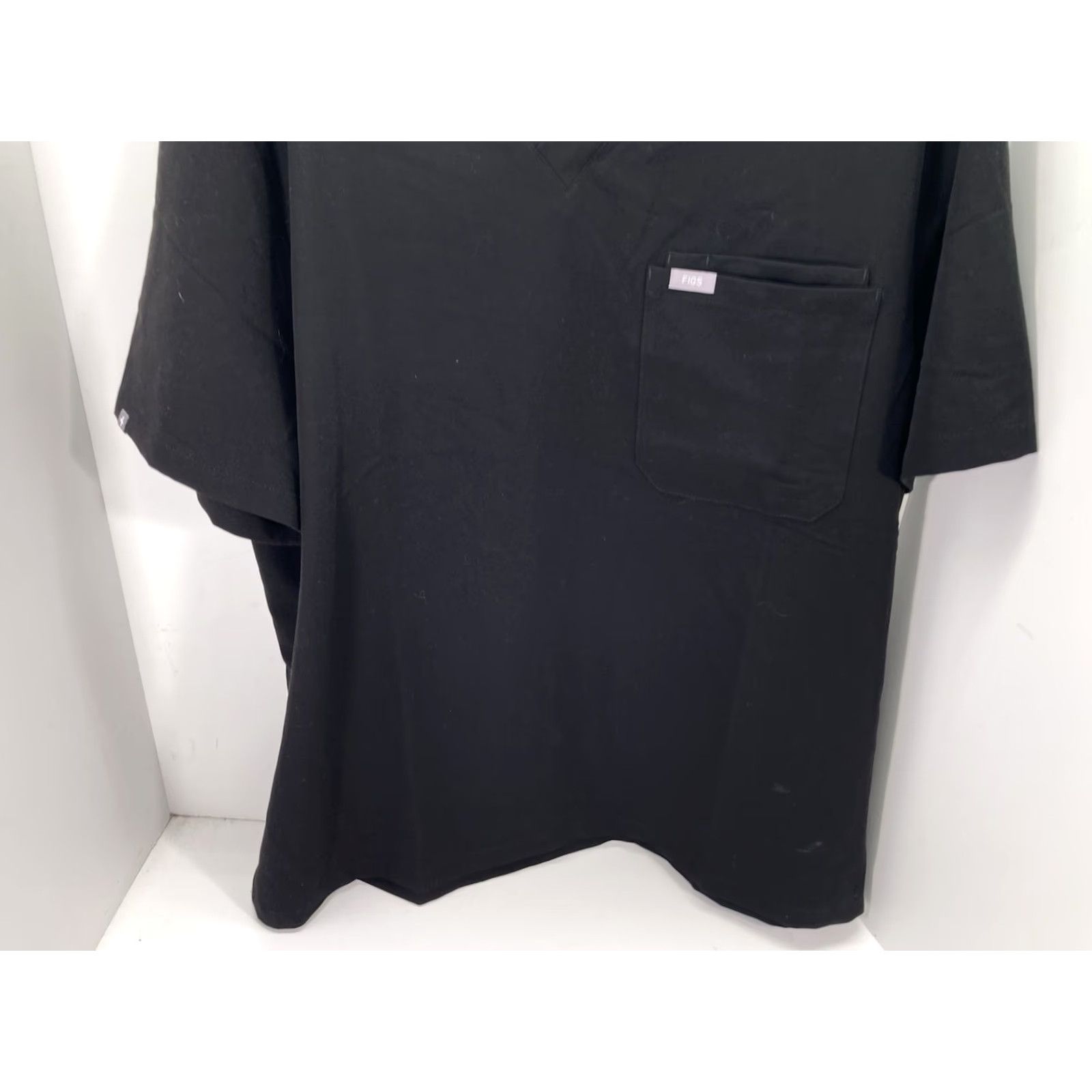 Vintage FIGS Scrubs Shirt Women XL Black Technical Collection Short Sleeve Pocket Shirt Size XL / US 12-14 / IT 48-50 - 3 Thumbnail