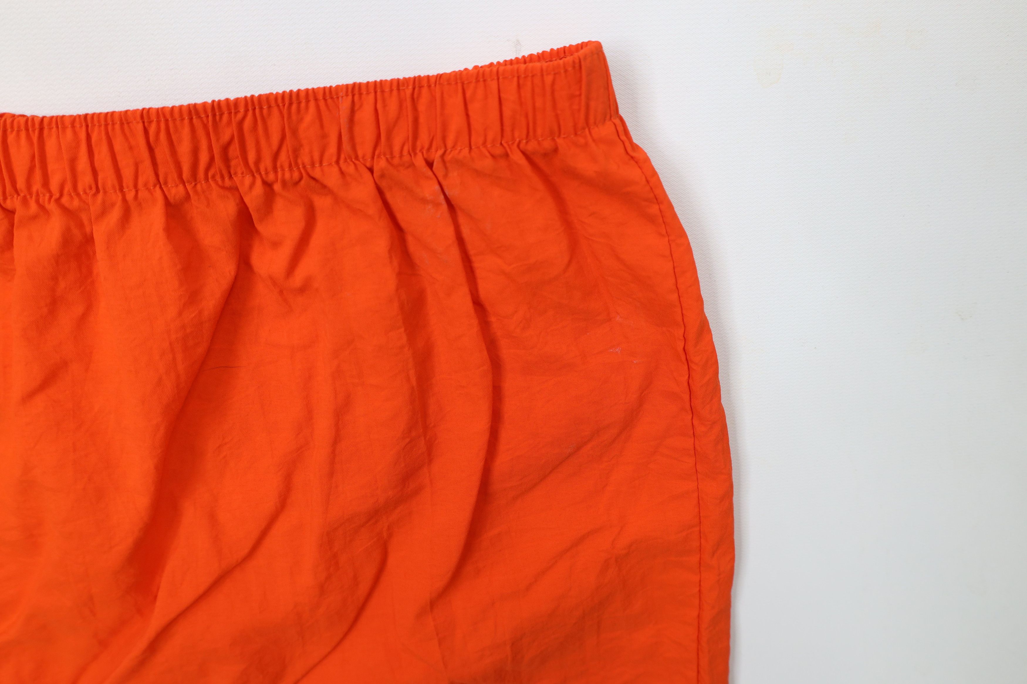 Vintage Vintage 90s Streetwear Knee Soccer Shorts Baggies Orange USA Size 32" / US 10 / IT 46 - 8 Thumbnail