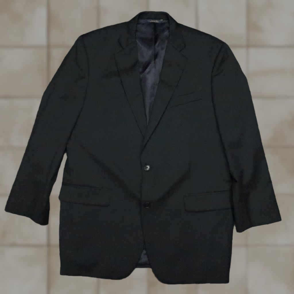 Brooks Brothers Brooks Brothers Blazer Men 44L Wool Blue 1818 Madison Estrato Single-Breasted Two-Button Notch Lapel Jacket Premium Suit Coat 2 Piece Regular Size 44R - 1 Thumbnail
