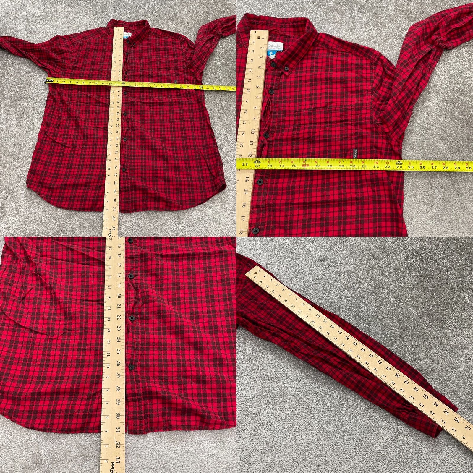 Vintage Columbia Out And Back Flannel Shirt Men’s XL Red Plaid Long Sleeve Casual Button-Up Outdoor Fishing Size US XL / EU 56 / 4 - 8 Thumbnail