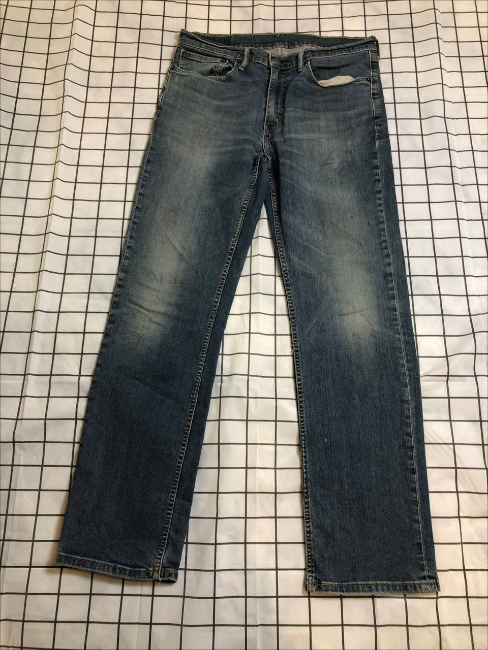 Levi's Levis 514 MENS Jeans Blue Distressed Slim Fit Straight Leg Size US 34 / EU 50 - 1 Thumbnail