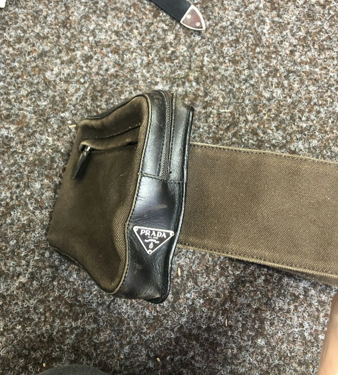 image of Prada 1999 Waist Bag in Brown, Men's