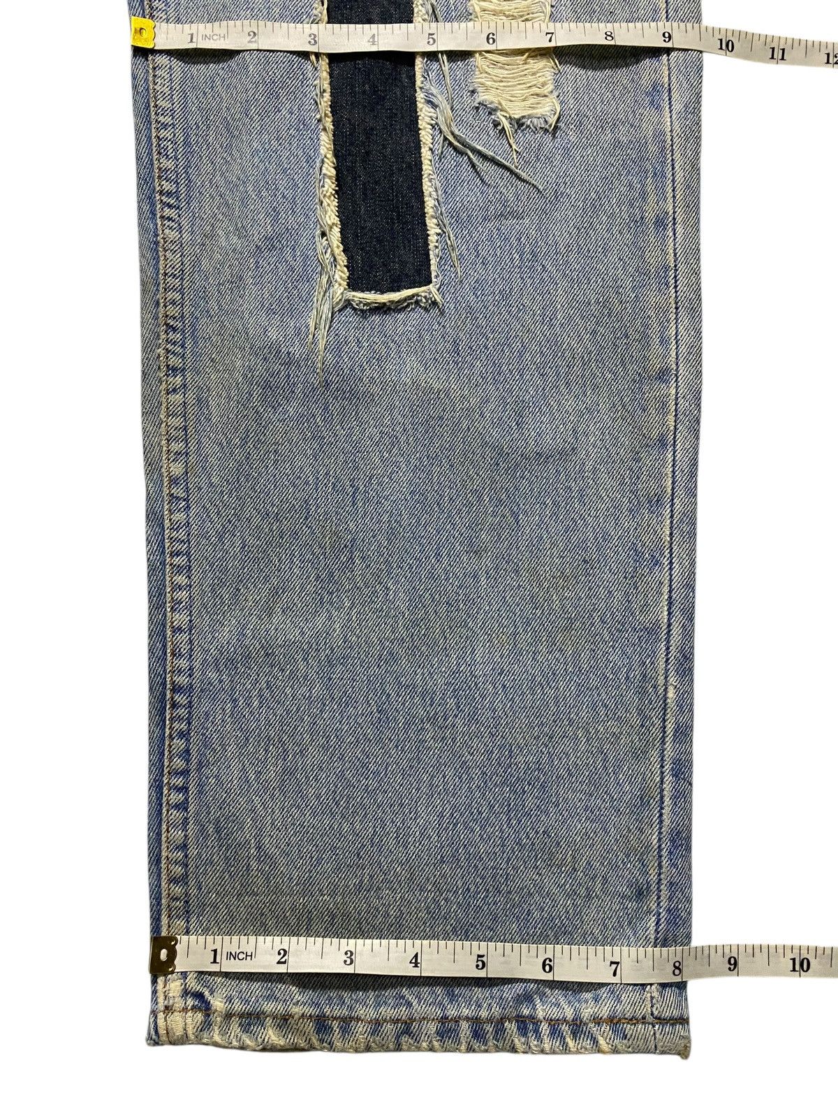 Levi's Vintage Clothing Levis 501 80’s Grunge Patches Style Distressed Jeans Size US 36 / EU 52 - 22 Thumbnail