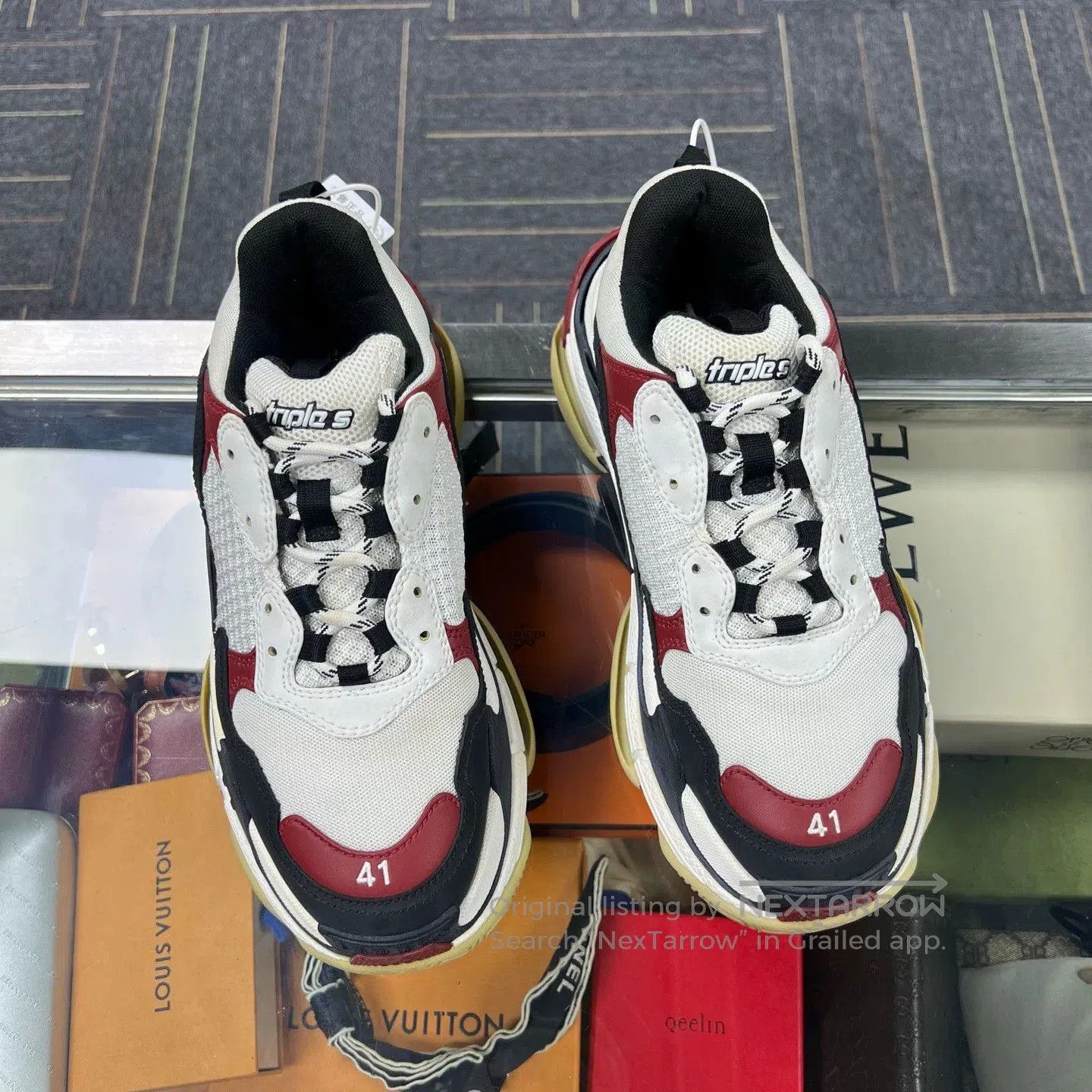 Balenciaga Balenciaga Black Red Dad Sneakers Size 41. Size US 8 / EU 41 - 1 Thumbnail