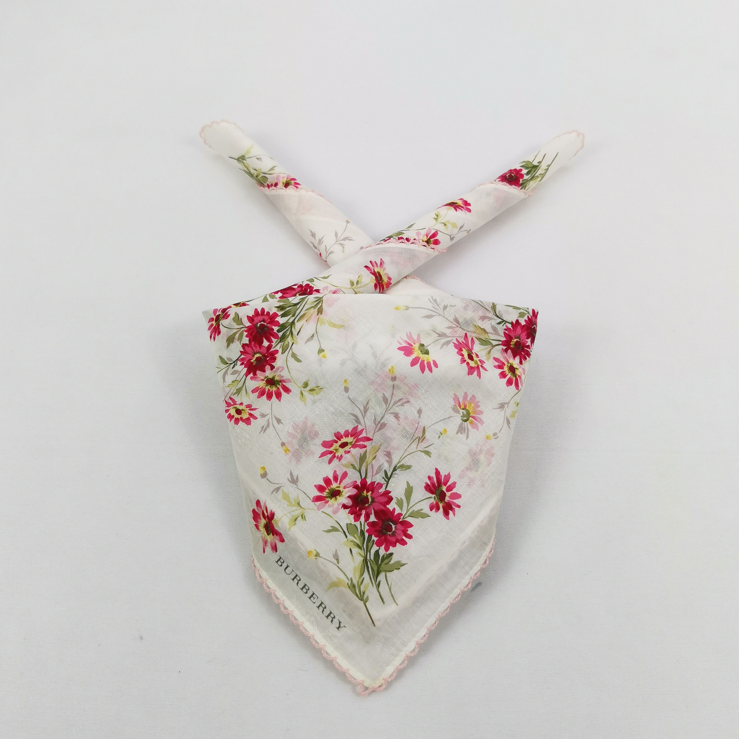 Burberry Vintage Burberry Handkerchief Pocket Square Bandana Size ONE SIZE - 1 Thumbnail