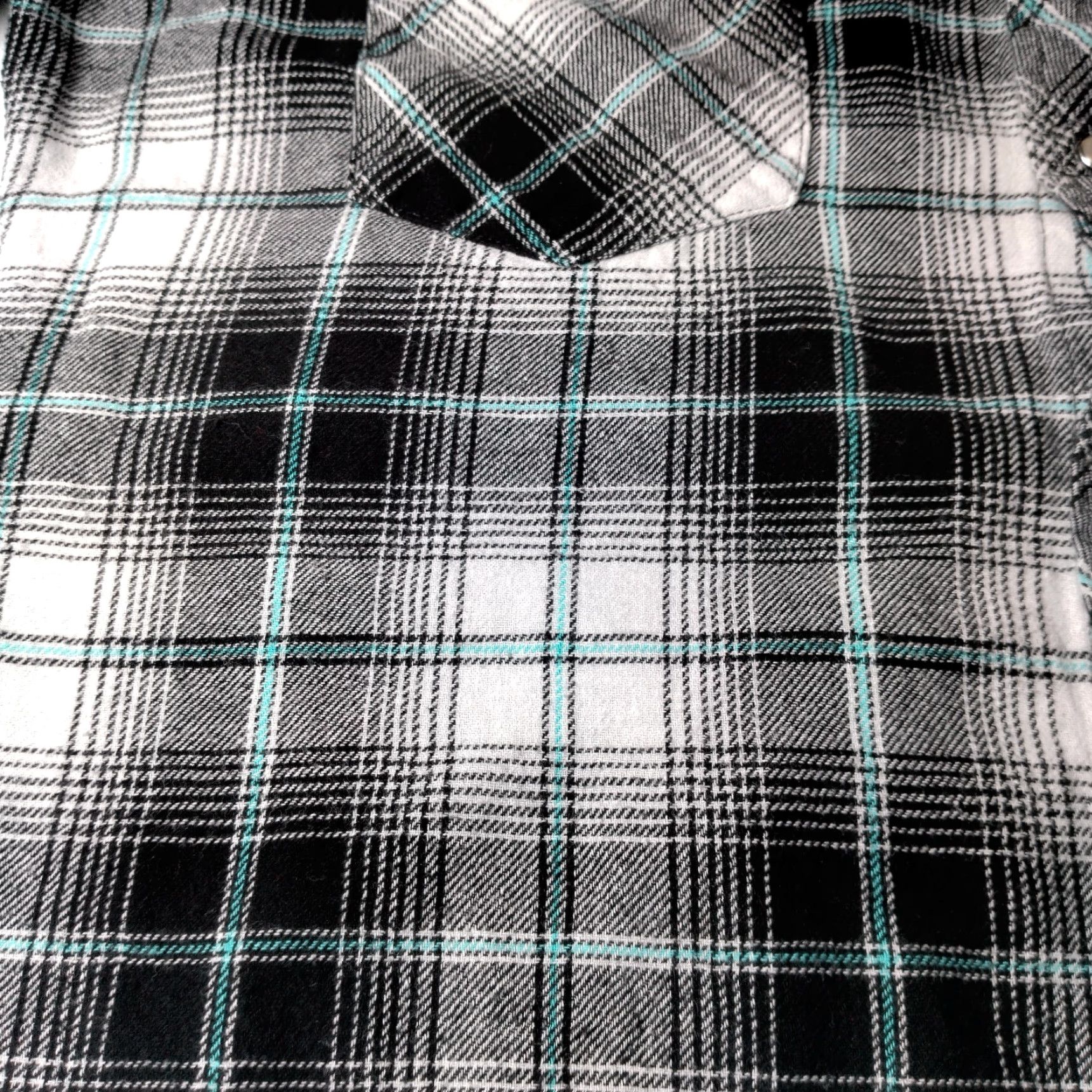 Wrangler VINTAGE Wrangler Wrancher Shirt Men Medium Western Wear Flannel Black Plaid Snap Button-Up Long Sleeve Cowboy 90s Mens Regular Size US M / EU 48-50 / 2 - 6 Thumbnail