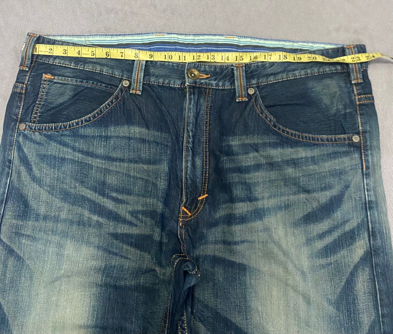 Edwin 💥Best offer💥Vintage Edwin Big Size Distressed Denim Size US 44 / EU 60 - 3 Thumbnail