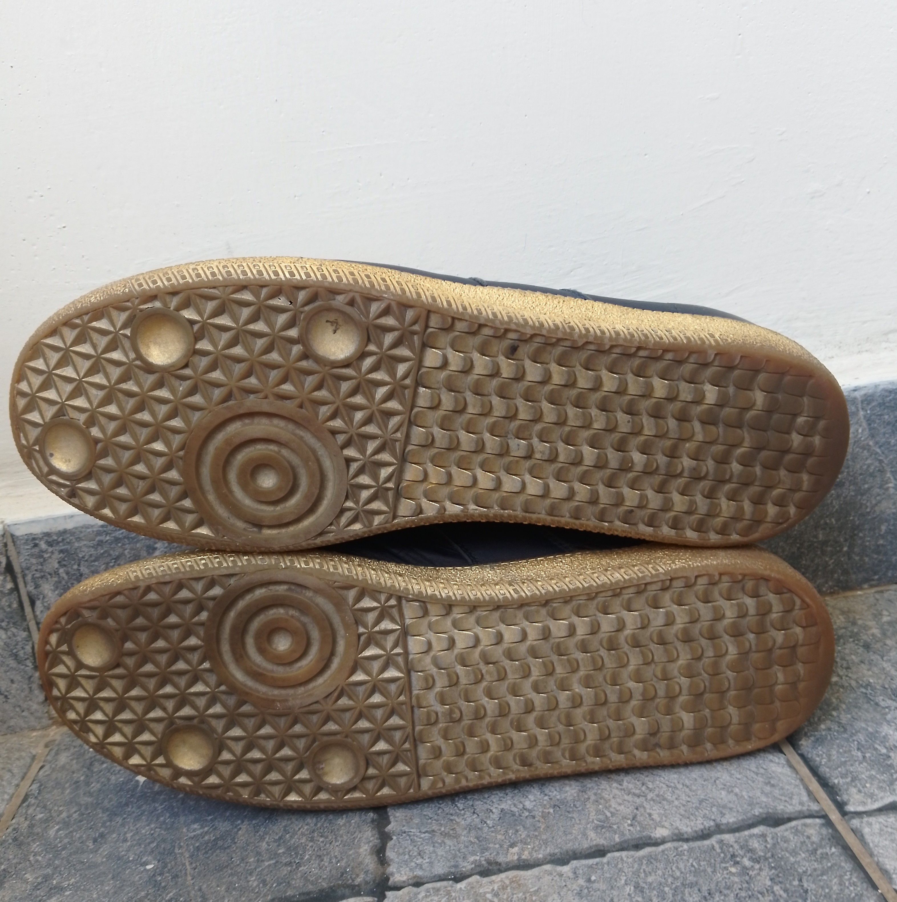 Maison Margiela Maison margiela replica gats leather navy gold sole Size US 9 / EU 42 - 13 Thumbnail